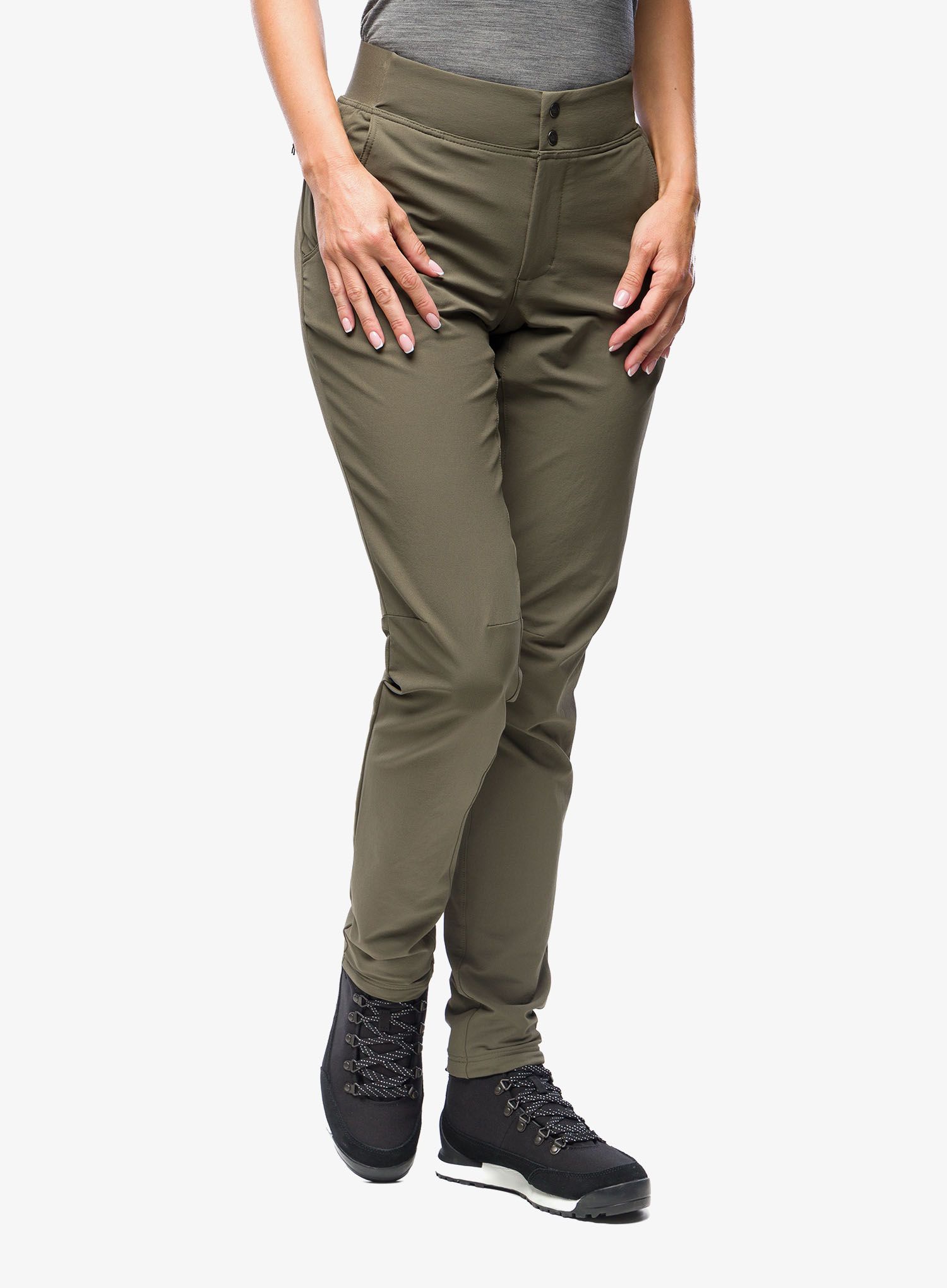 Ženske softshell hlače The North Face Quest Softshell Pant - taupe green