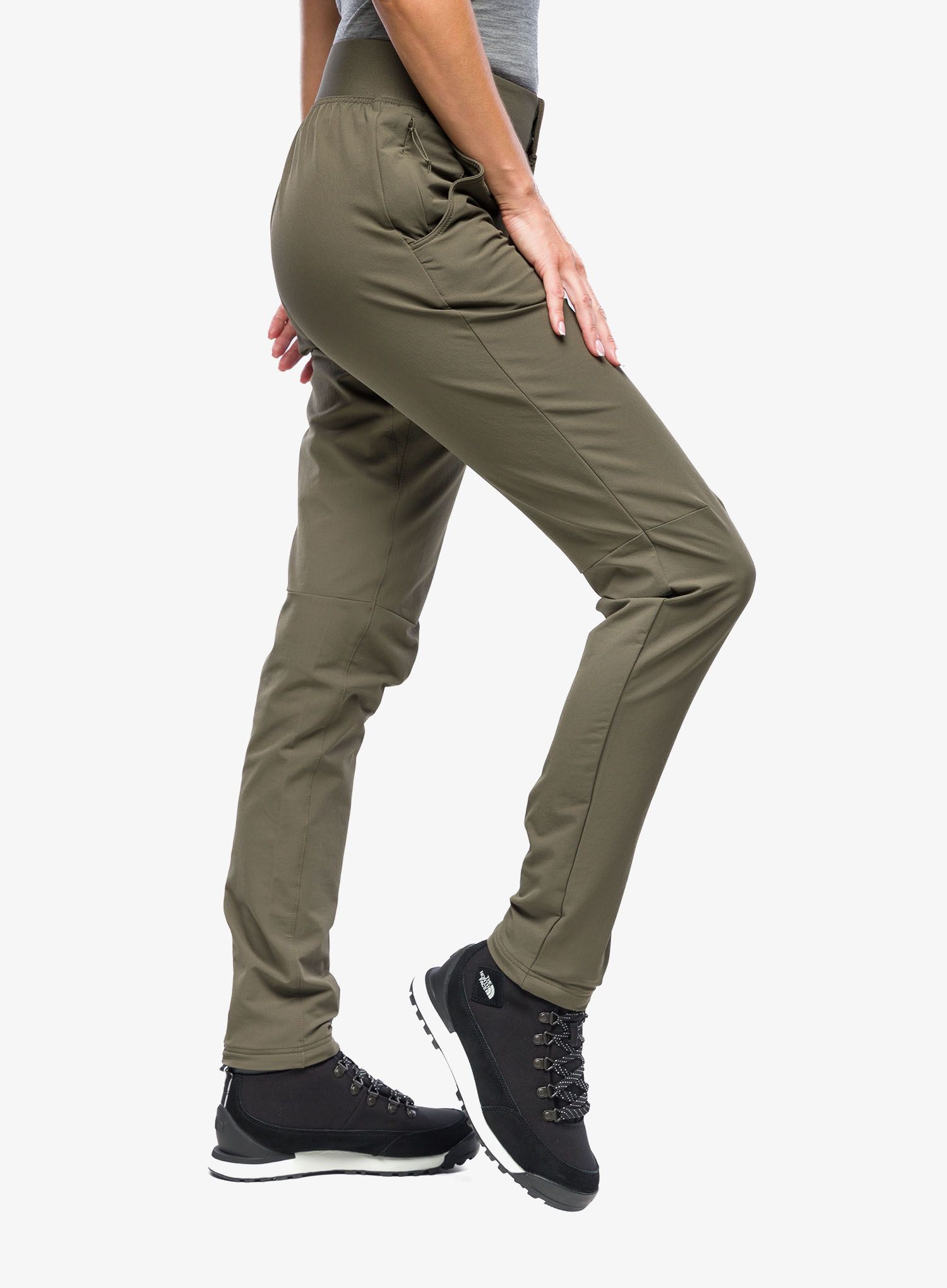Ženske softshell hlače The North Face Quest Softshell Pant - taupe green