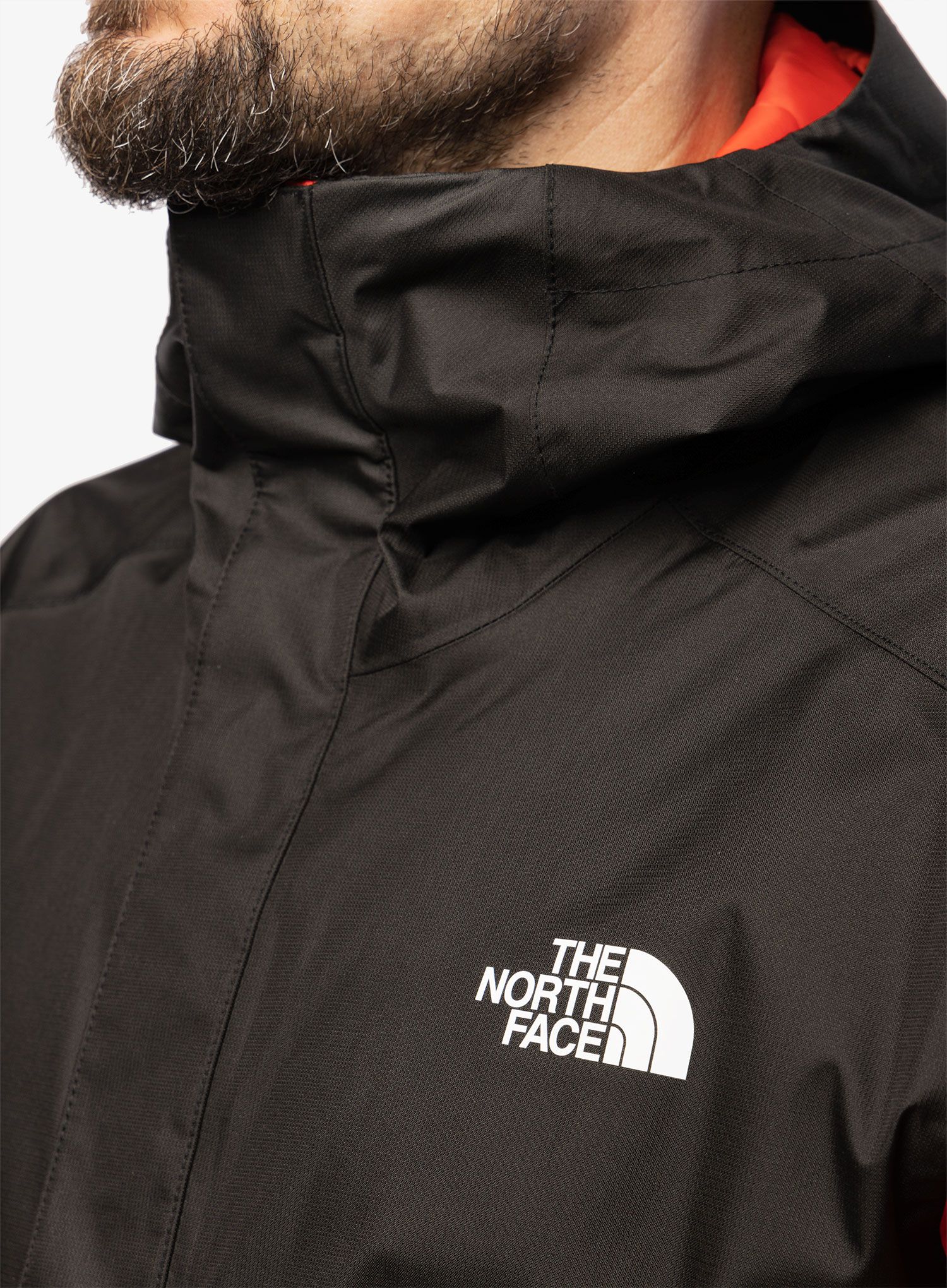 Moška jakna The North Face Quest Zip-In Jacket - fiery red/black