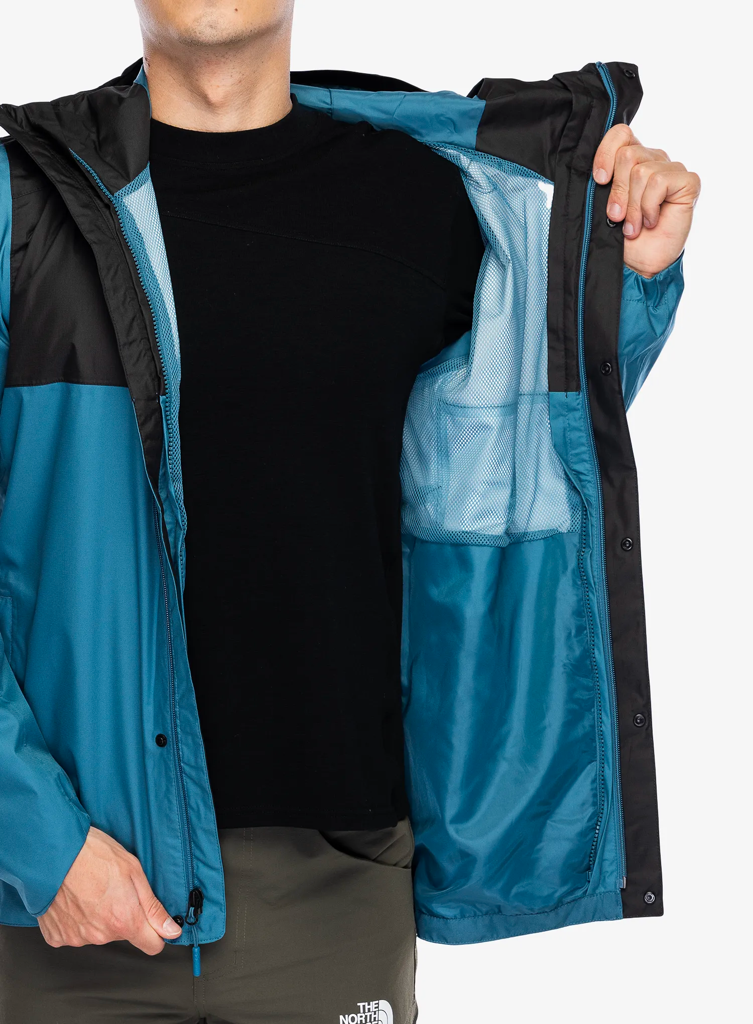 Nepremočljiva jakna The North Face Quest Zip-In Jacket - mallard blue/tnf black