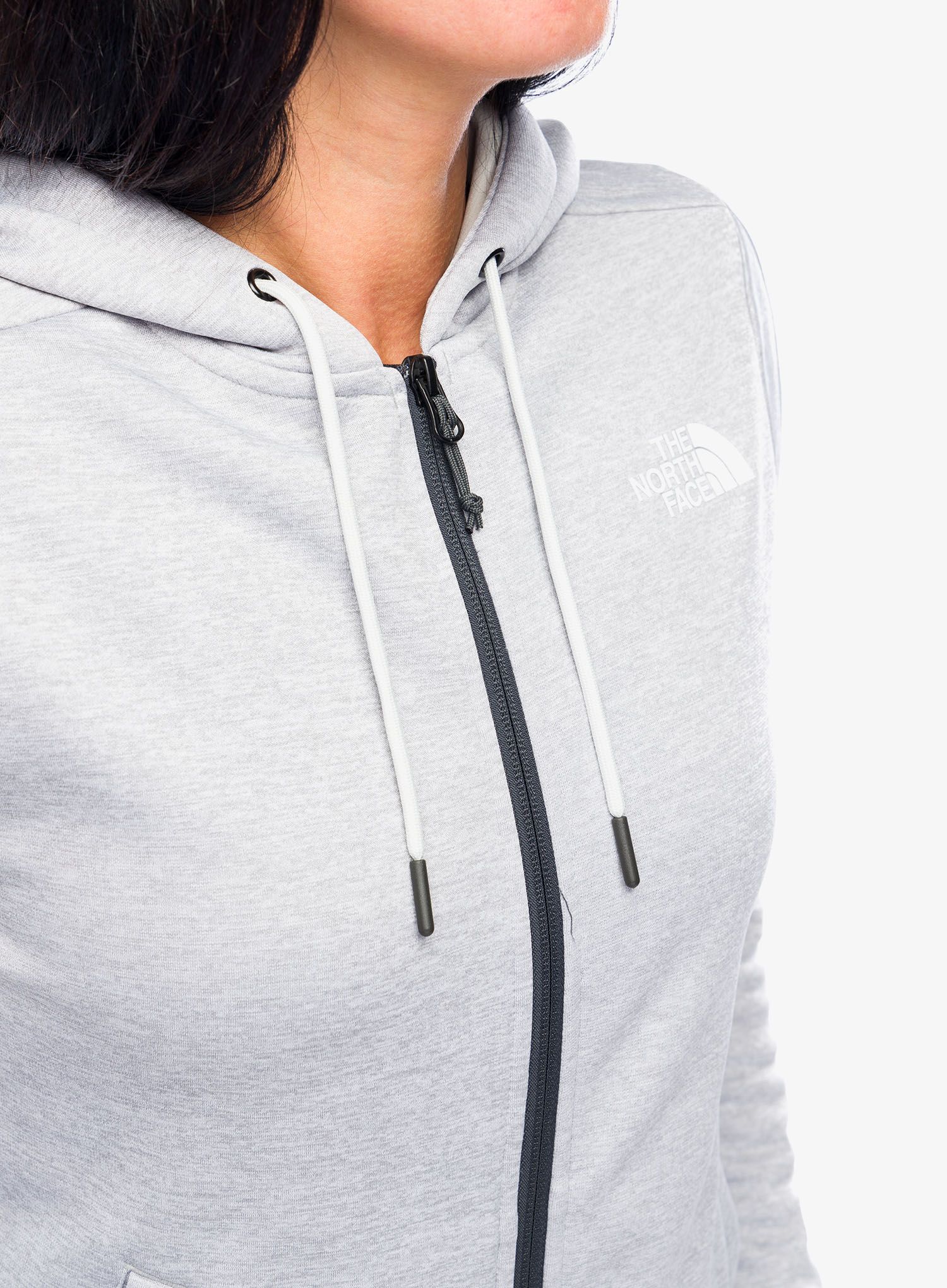 Ženski flis s kapuco The North Face Reaxion Fleece F/Z Hoodie - tnf light grey heather