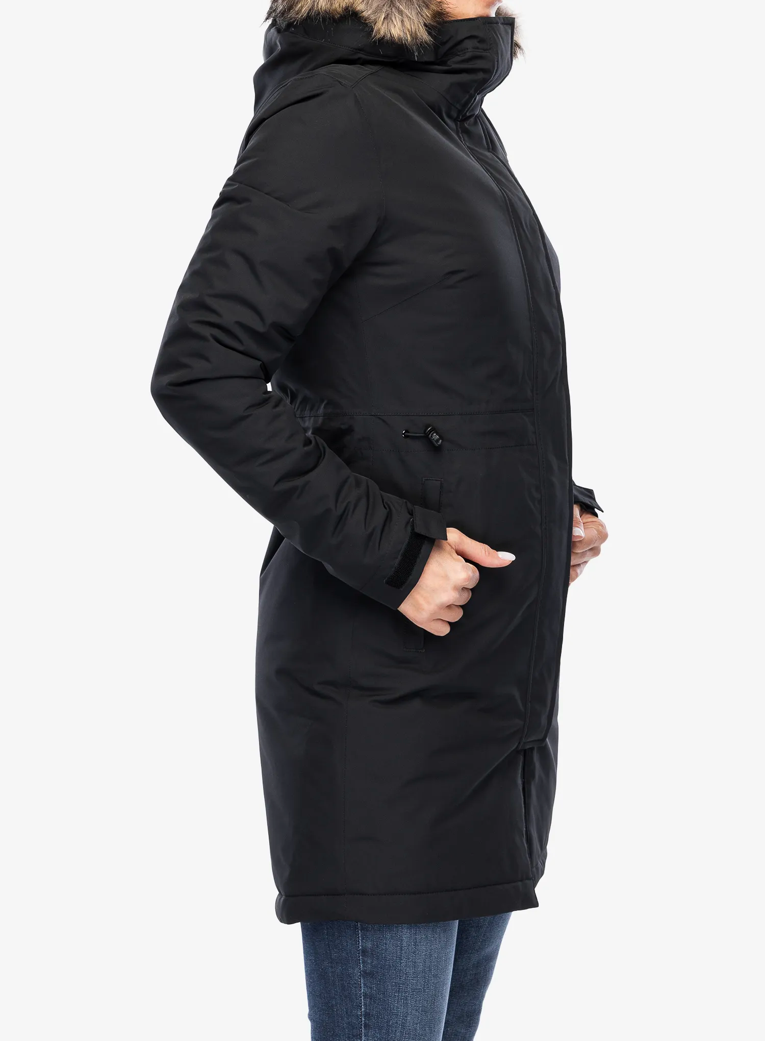 Ženski plašč The North Face Recycled Zaneck Parka - tnf black/tnf black