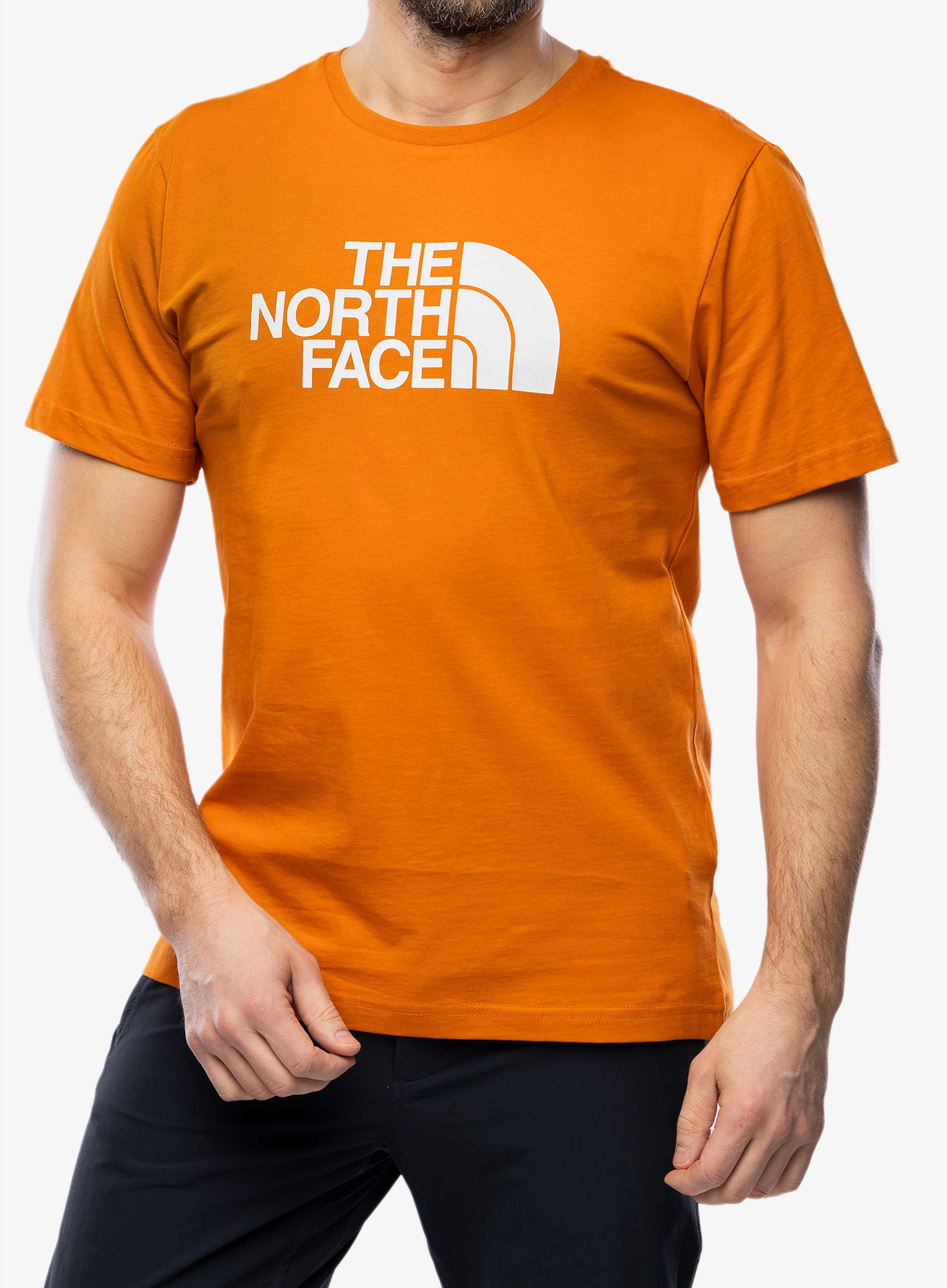 Majica s potiskom The North Face S/S Easy Tee - desert rust