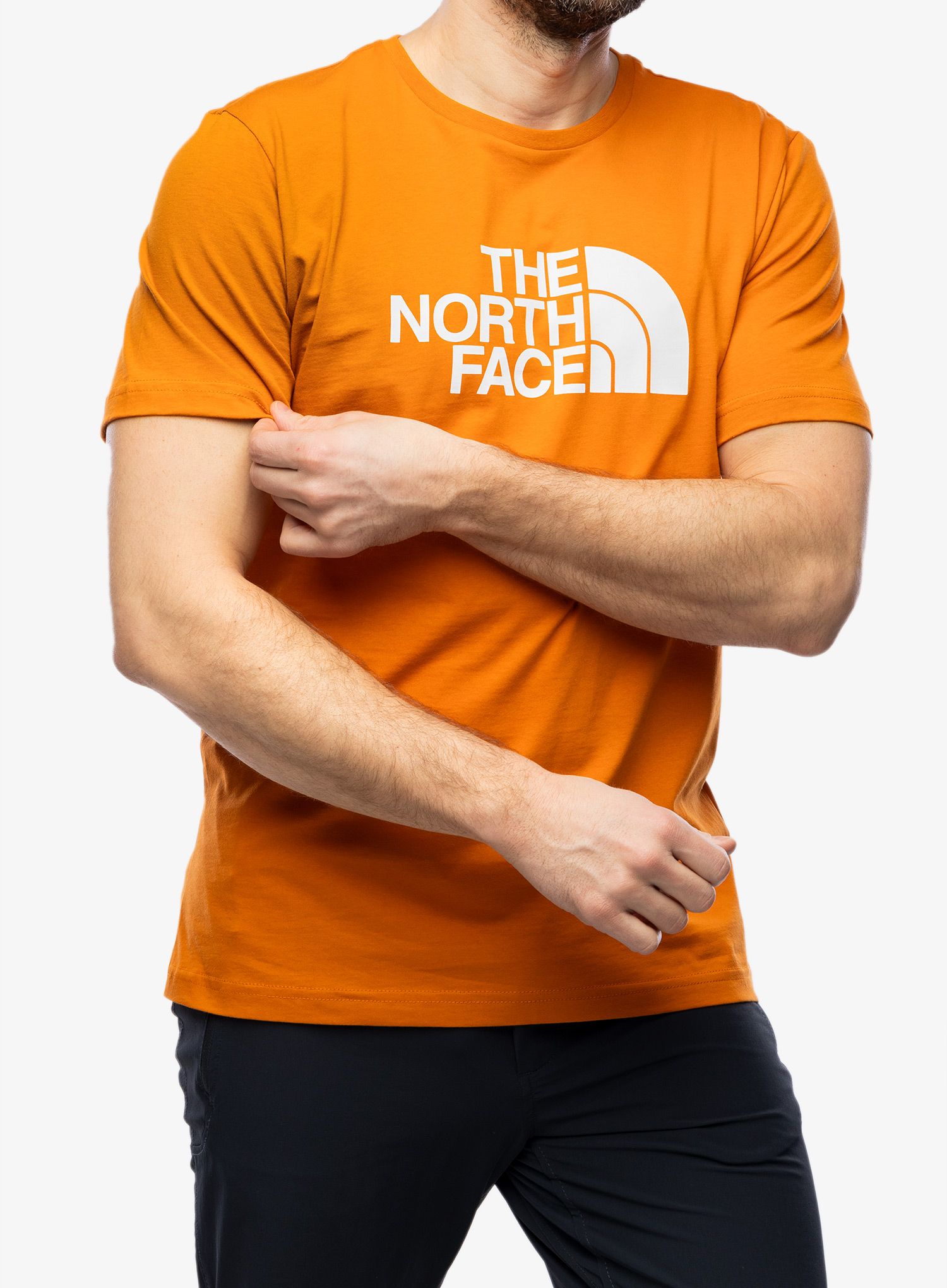 Majica s potiskom The North Face S/S Easy Tee - desert rust