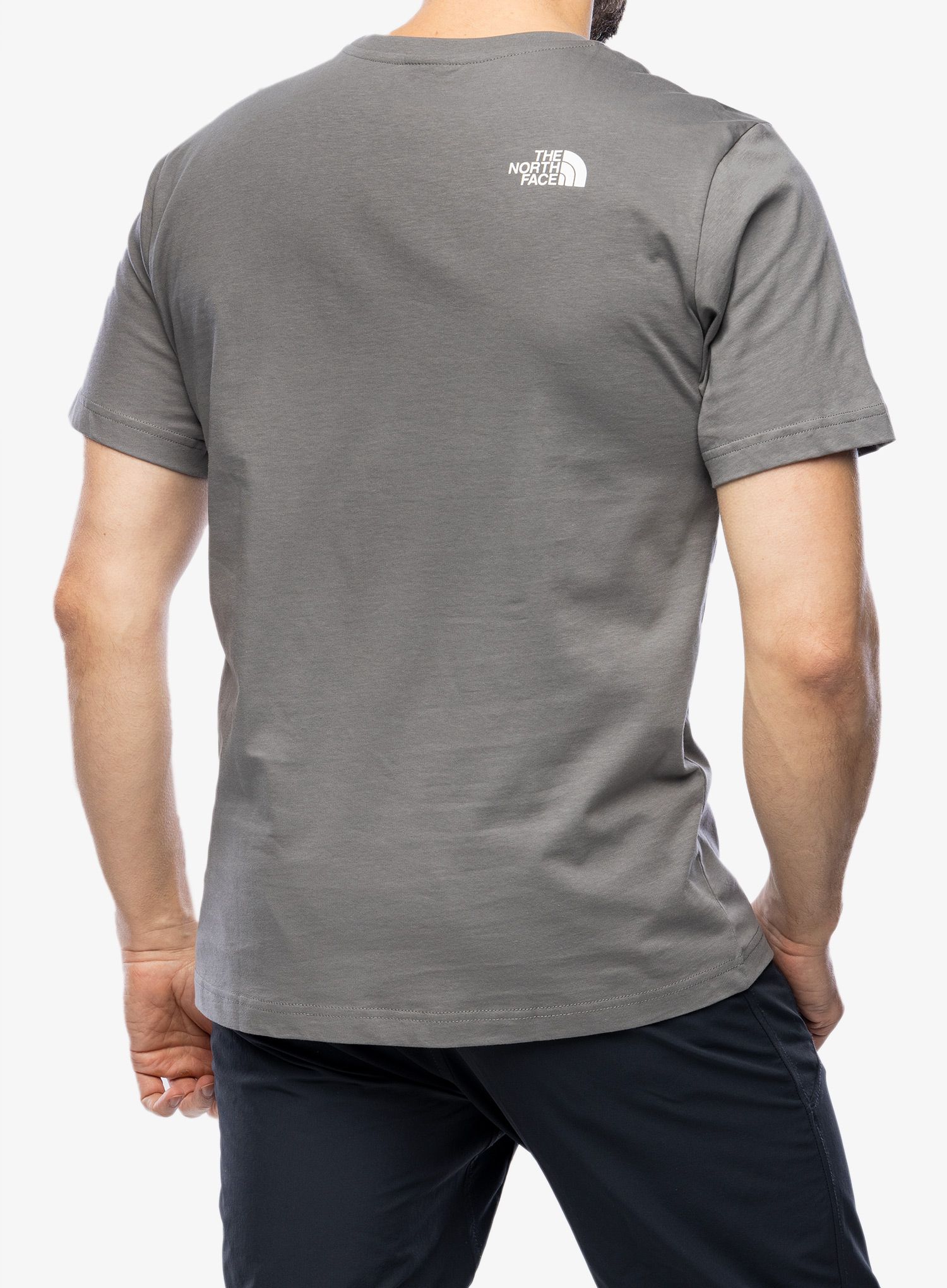 Bombažna majica moška The North Face S/S Easy Tee - smoked pearl