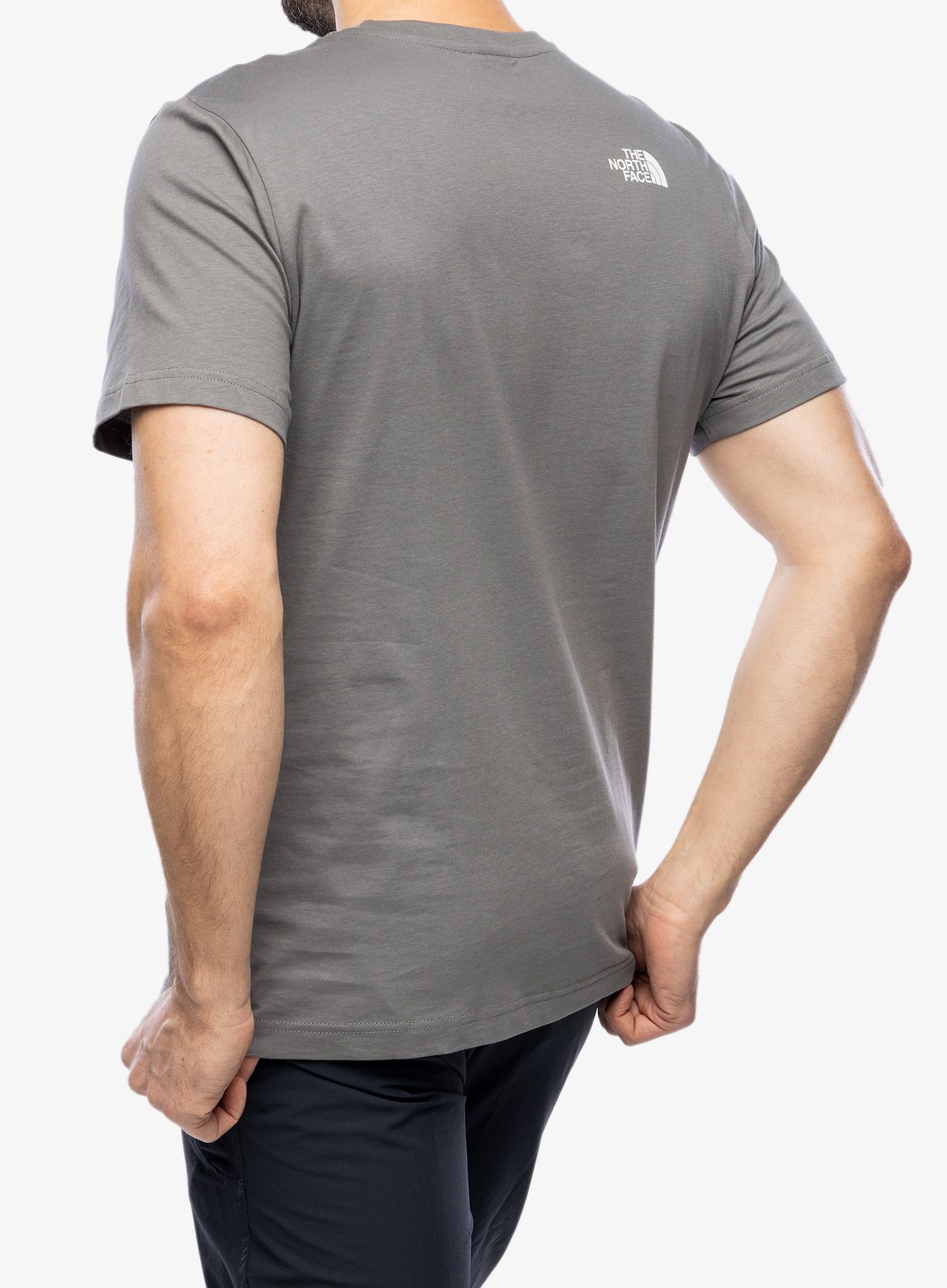 Bombažna majica moška The North Face S/S Easy Tee - smoked pearl