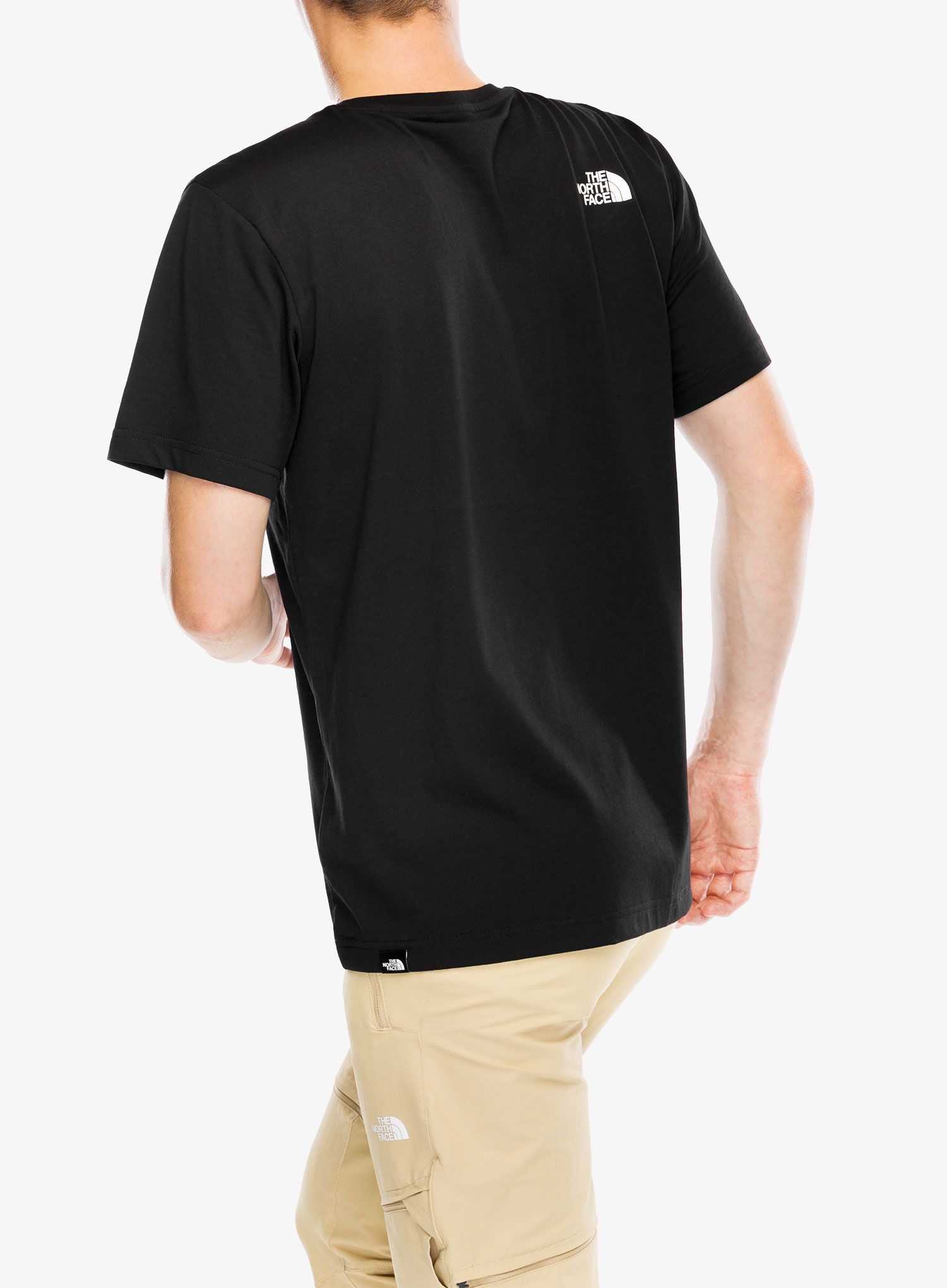 Bombažna majica The North Face S/S Easy Tee - tnf black