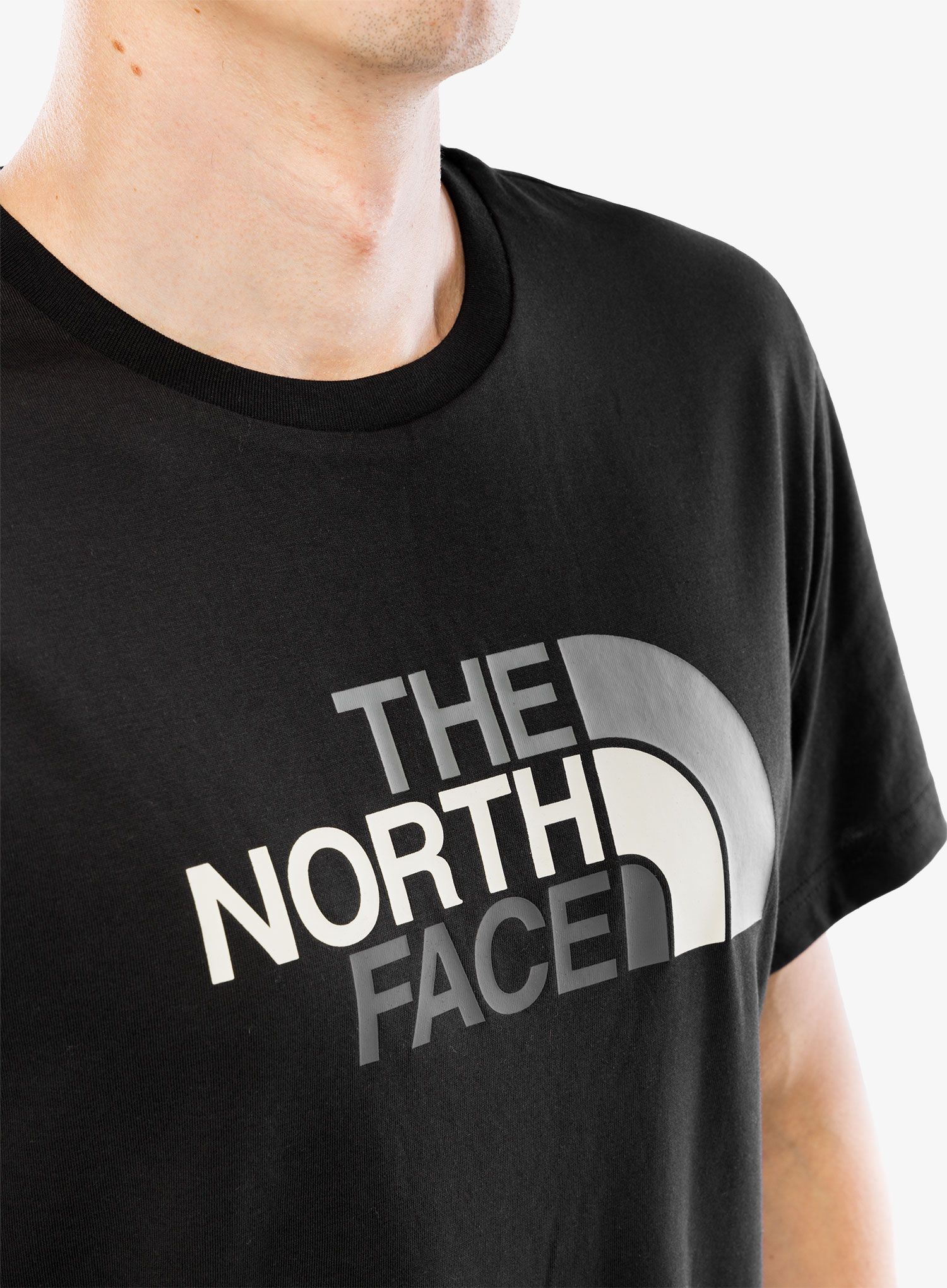 Bombažna majica The North Face S/S Easy Tee - tnf black