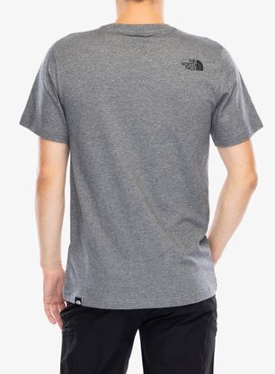 Bombažna majica The North Face S/S Easy Tee - tnf medium grey heather