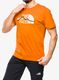 Majica s potiskom The North Face S/S Mountain Line Tee - desert rust