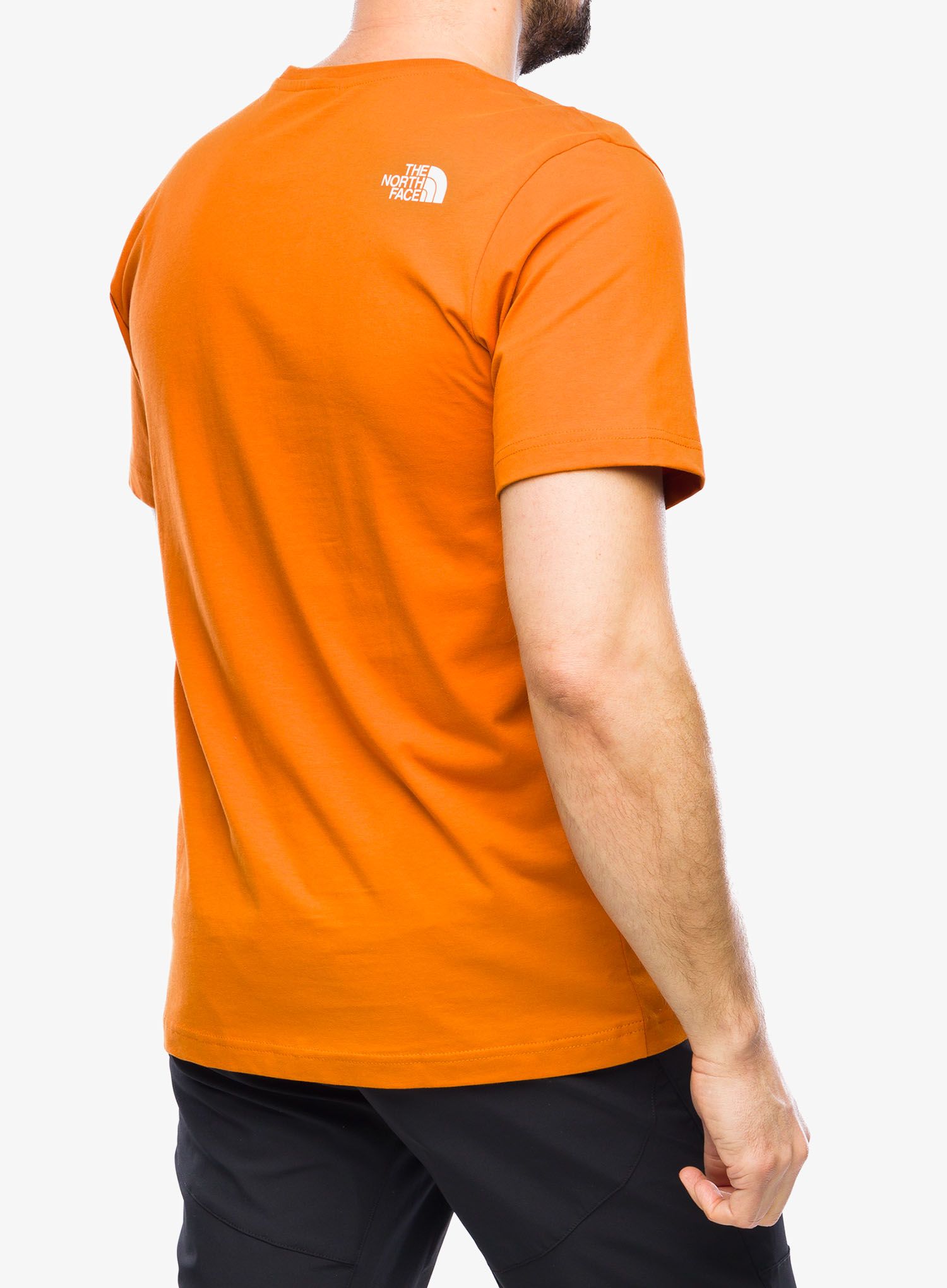 Majica s potiskom The North Face S/S Mountain Line Tee - desert rust