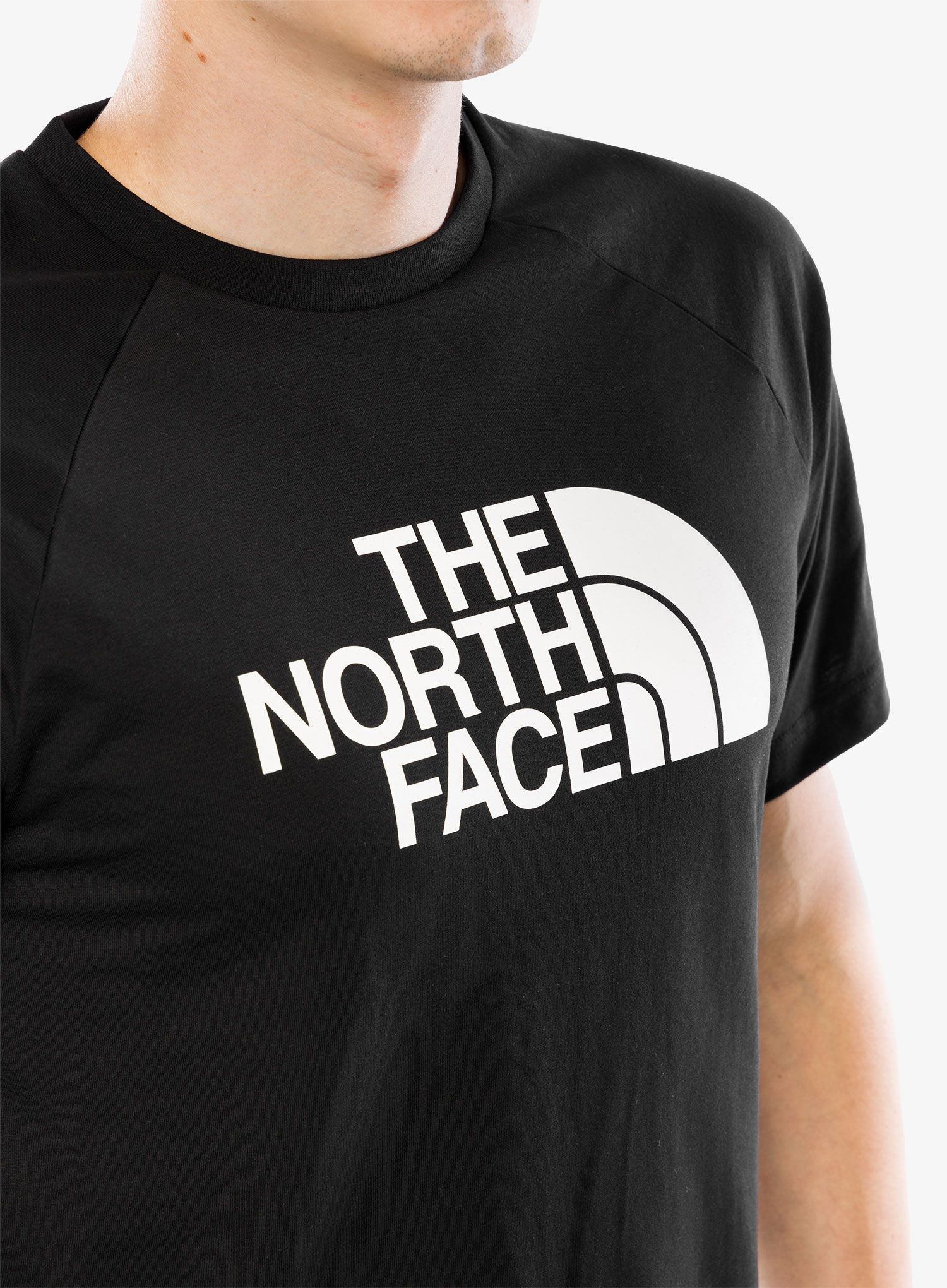 Bombažna majica The North Face S/S Raglan Easy Tee - tnf black