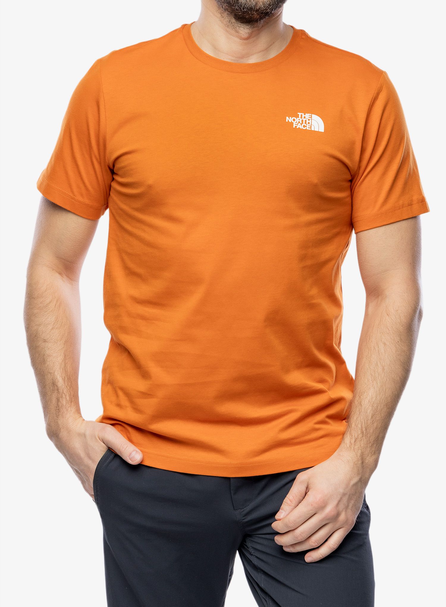 Majica s potiskom The North Face S/S Redbox Celebration Tee - desert rust