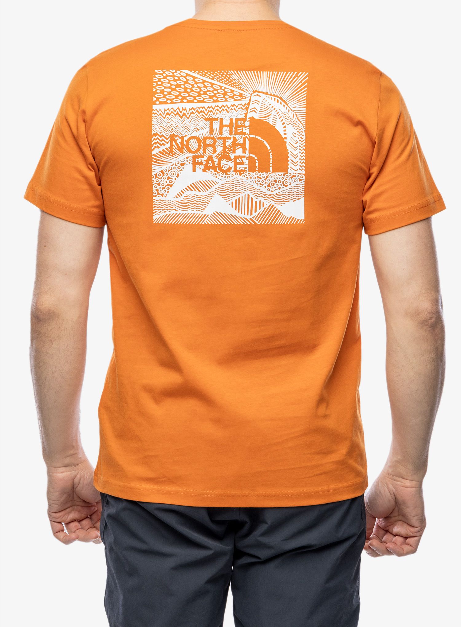 Majica s potiskom The North Face S/S Redbox Celebration Tee - desert rust
