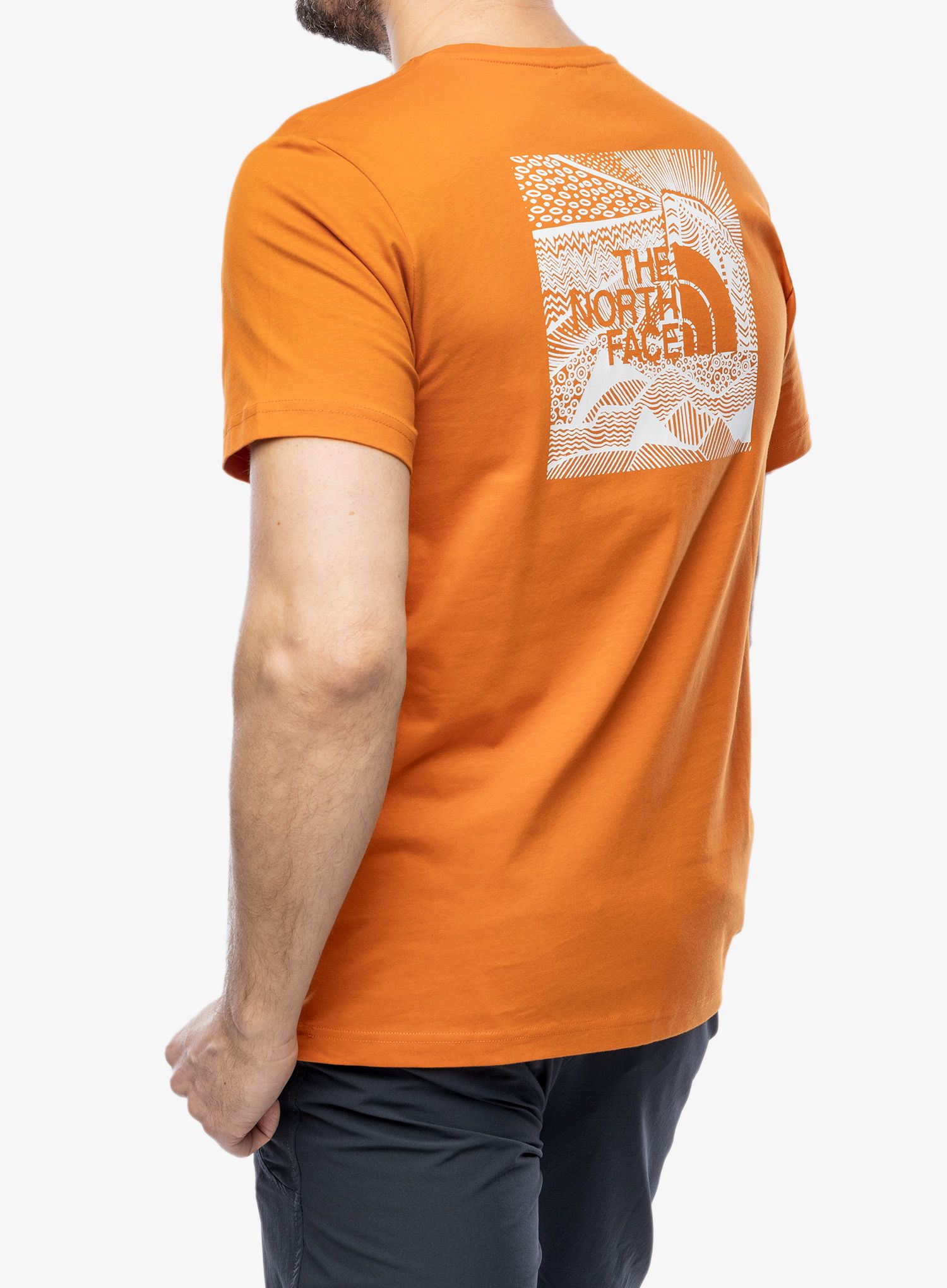 Majica s potiskom The North Face S/S Redbox Celebration Tee - desert rust