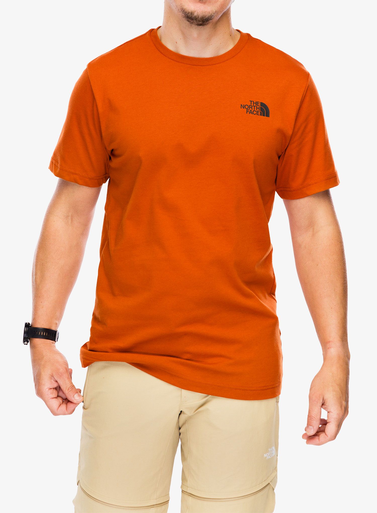 Bombažna majica The North Face S/S Redbox Celebration Tee - earthen copper