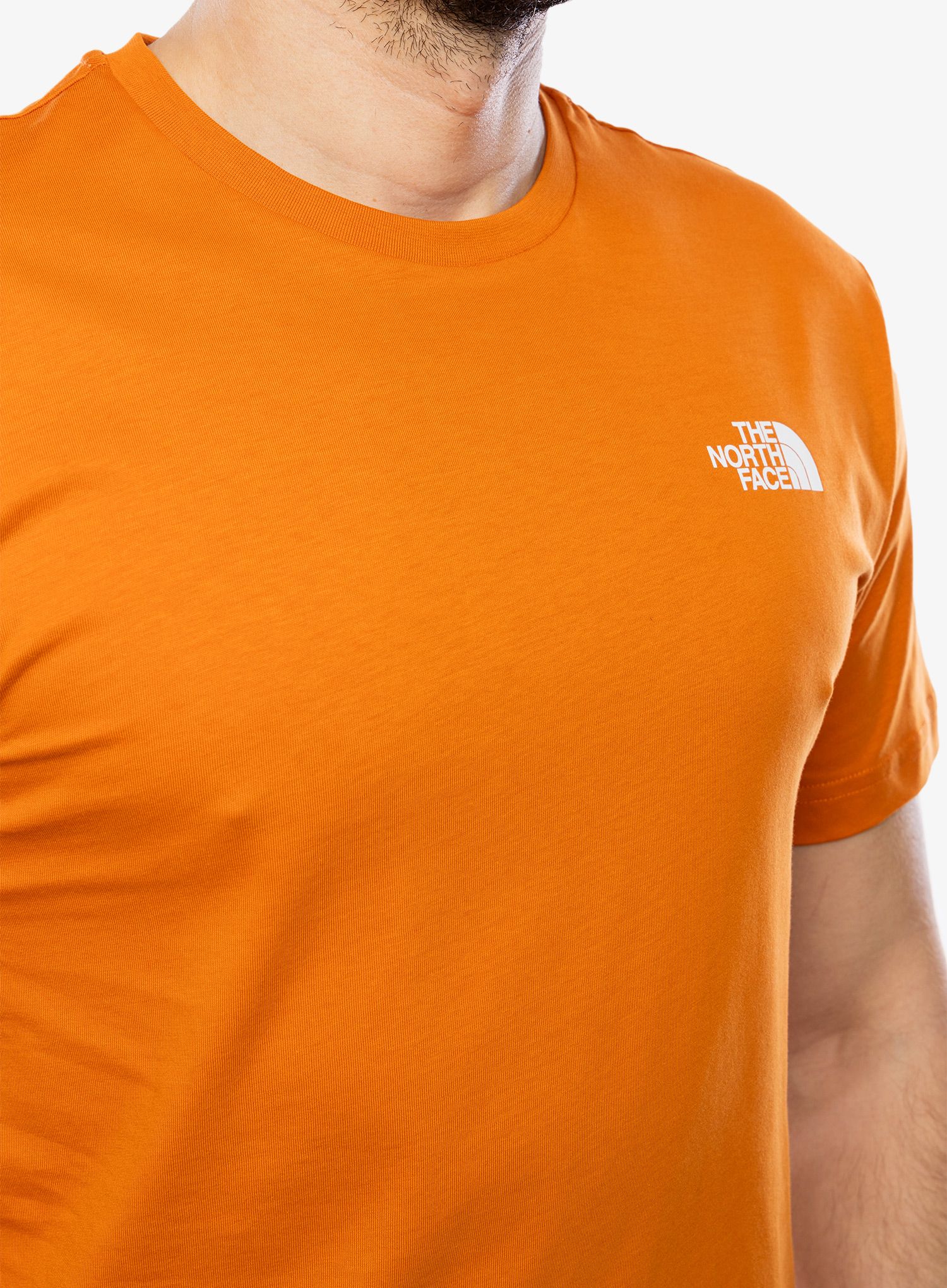Bombažna majica The North Face S/S Redbox Tee - desert rust