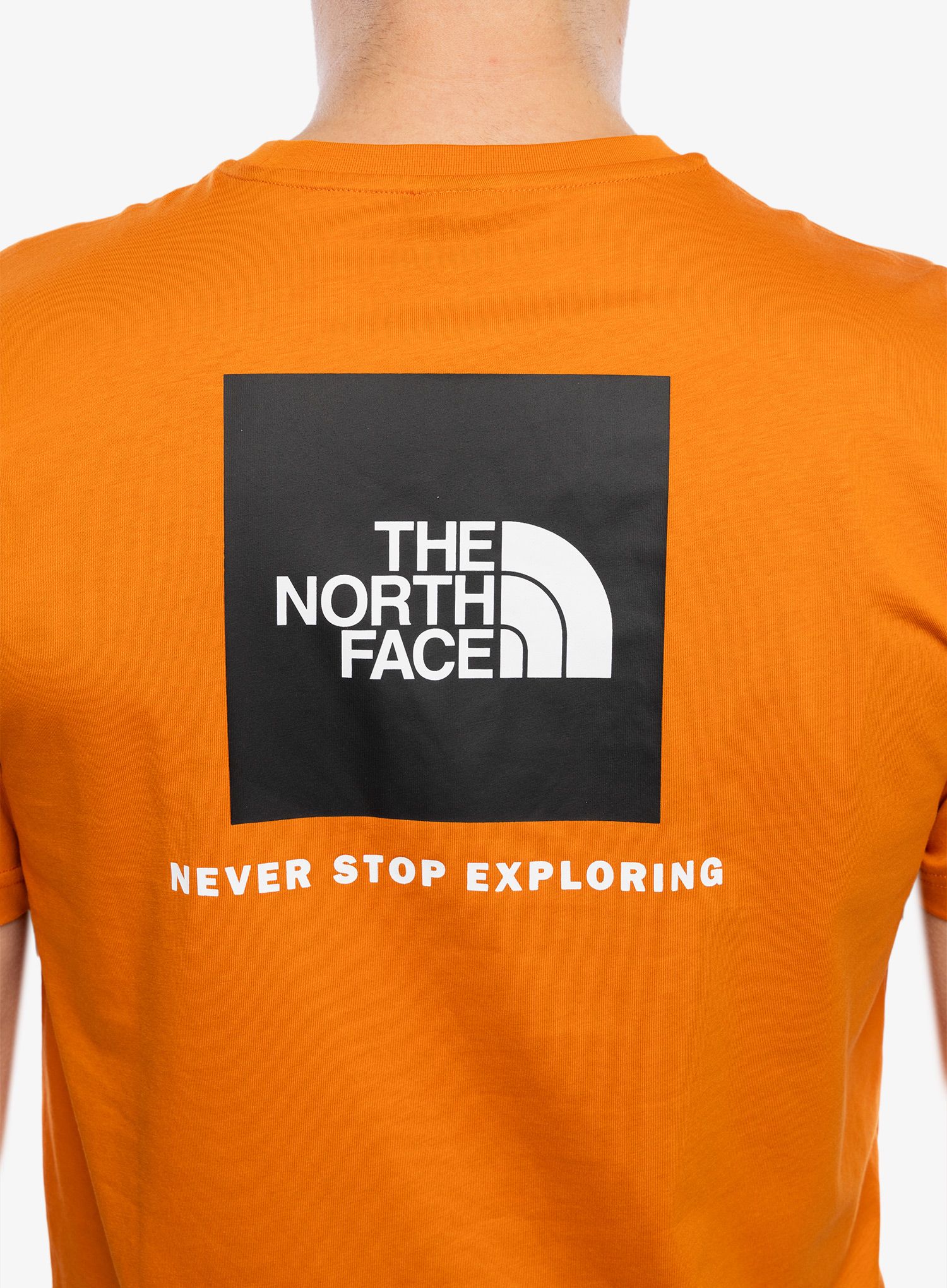 Bombažna majica The North Face S/S Redbox Tee - desert rust