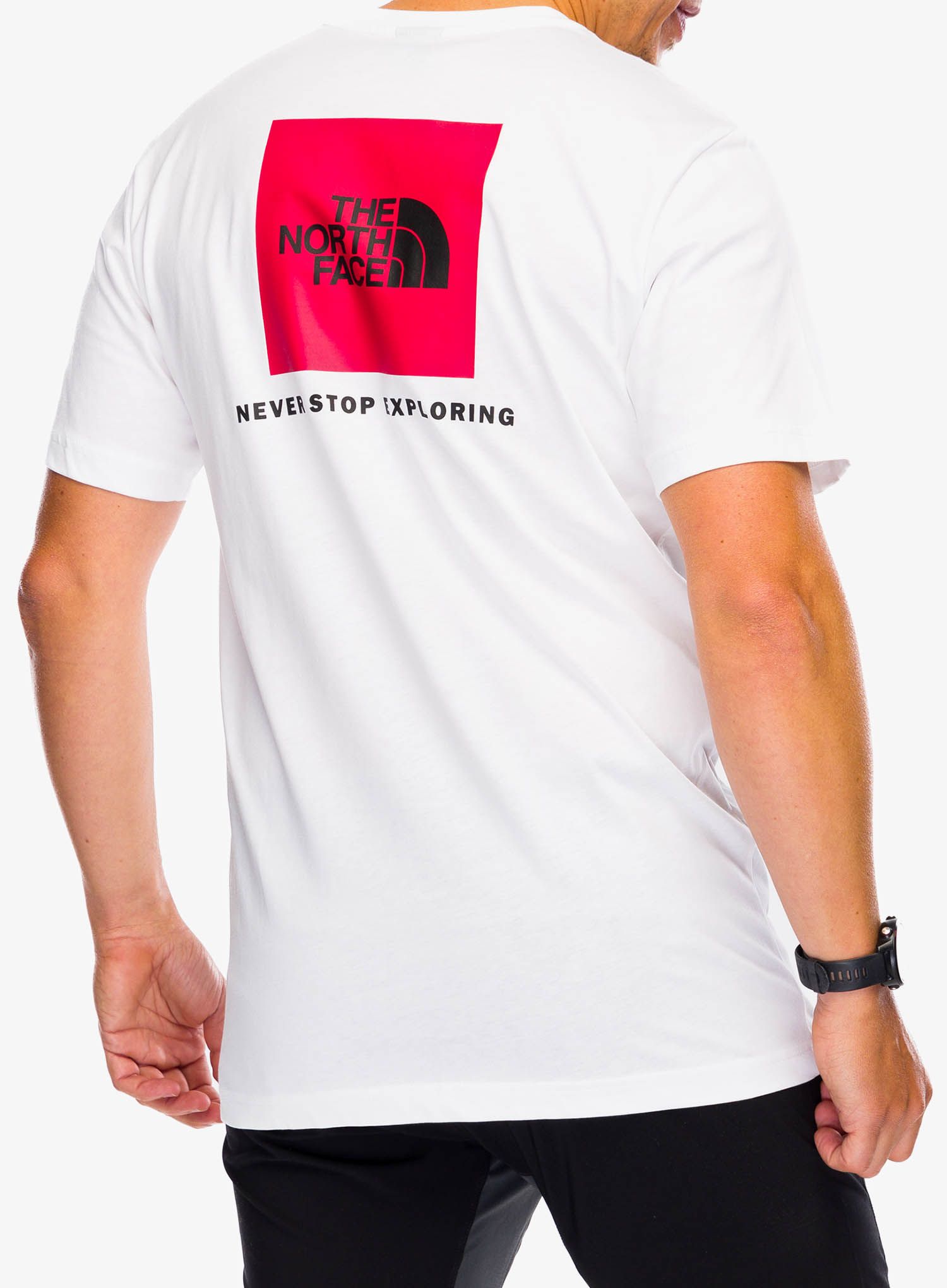 Bombažna majica The North Face S/S Redbox Tee - tnf white
