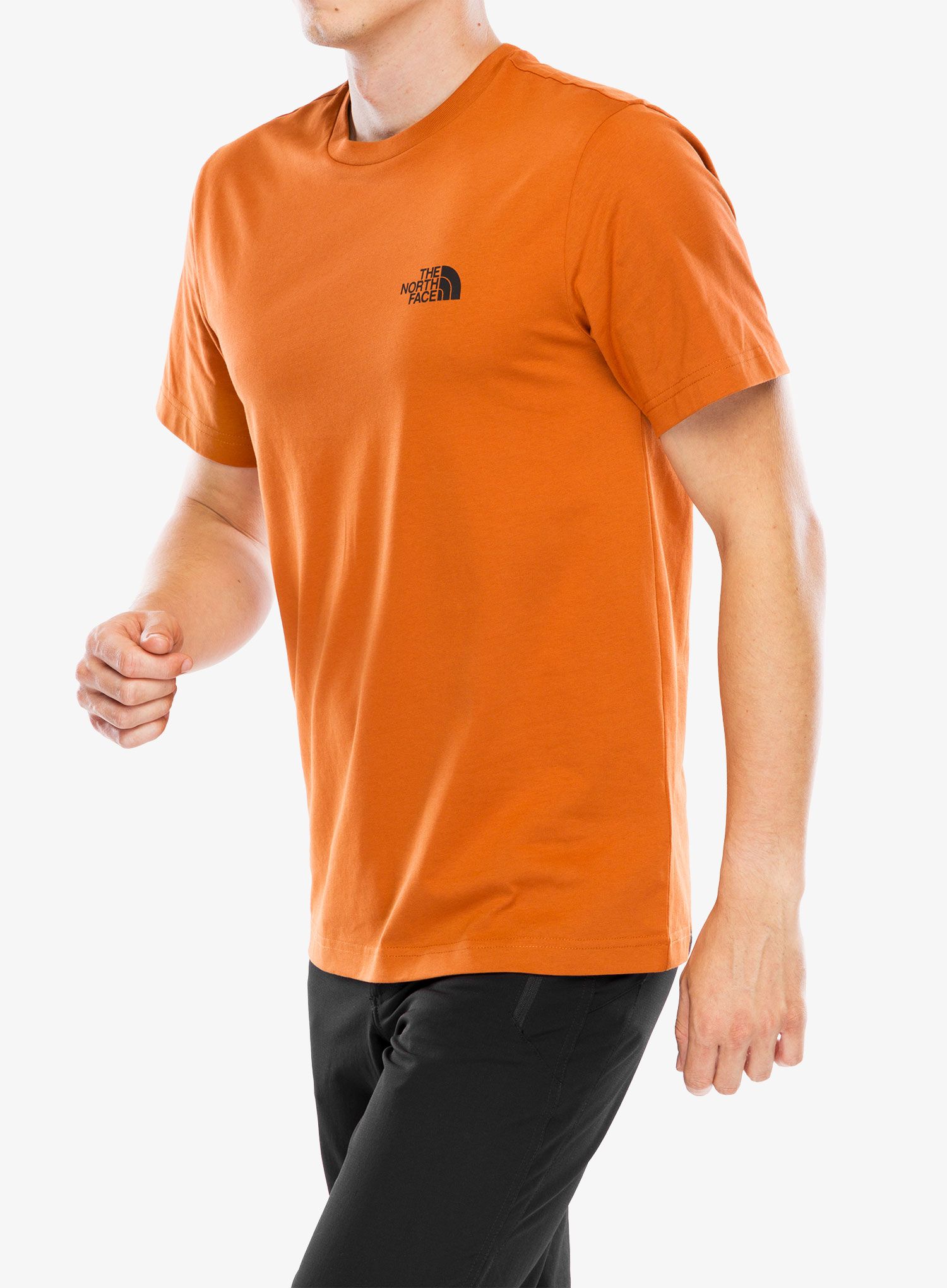 Bombažna majica The North Face S/S Simple Dome Tee - earthen copper