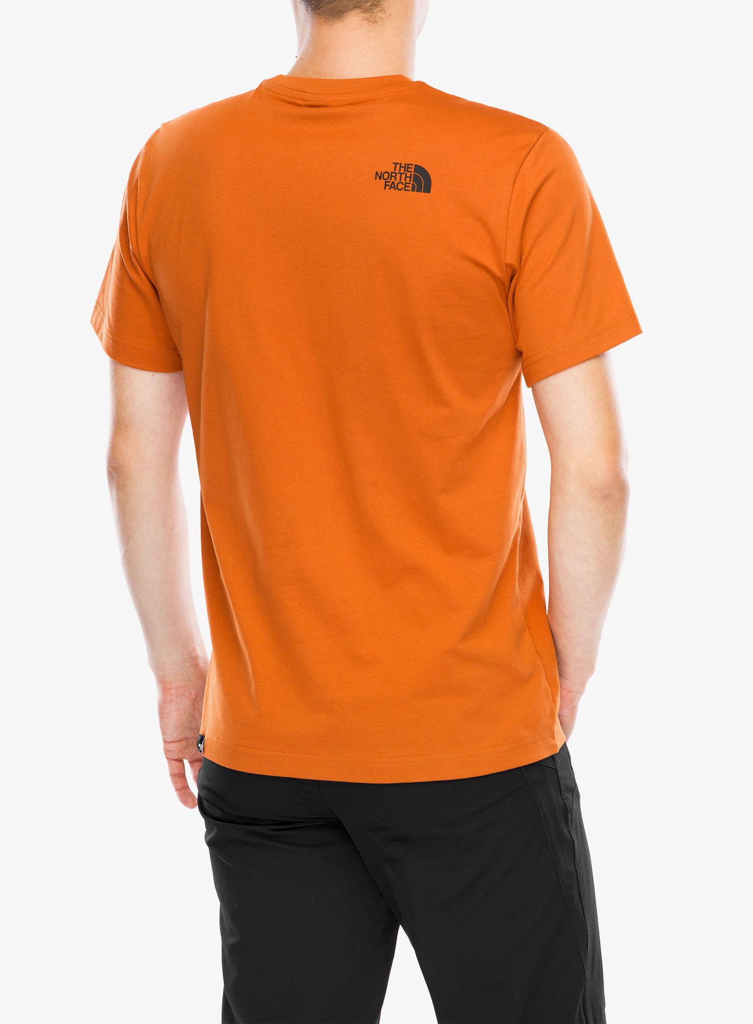 Bombažna majica The North Face S/S Simple Dome Tee - earthen copper