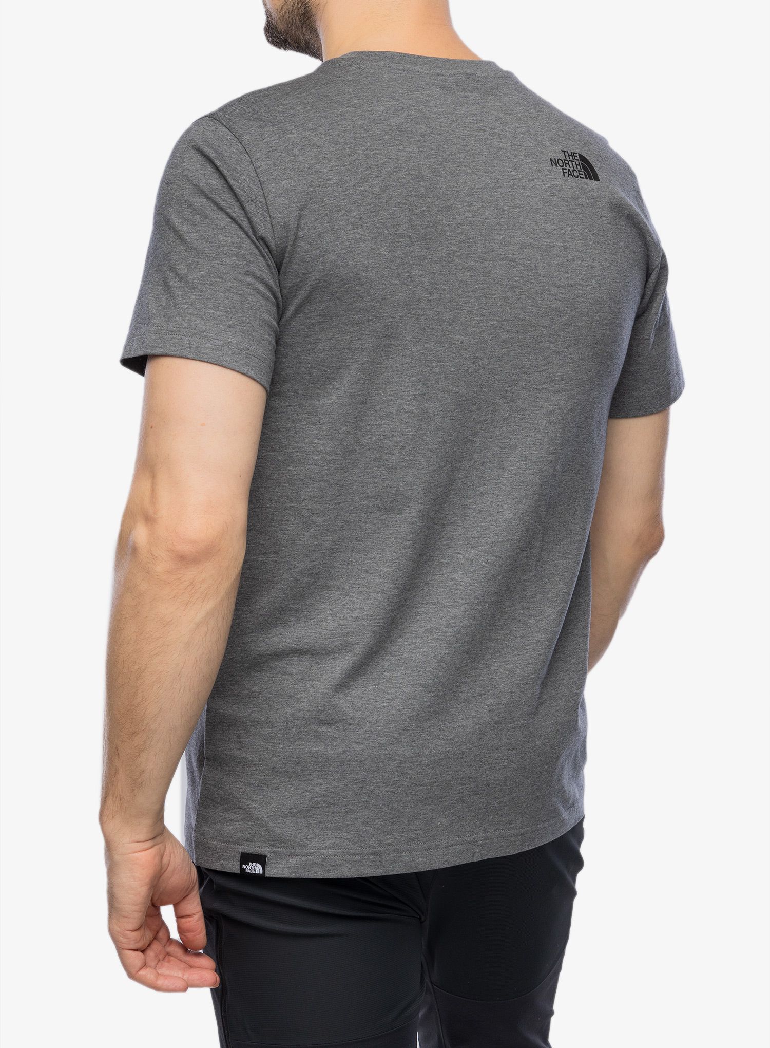 Bombažna majica The North Face S/S Simple Dome Tee - medium grey