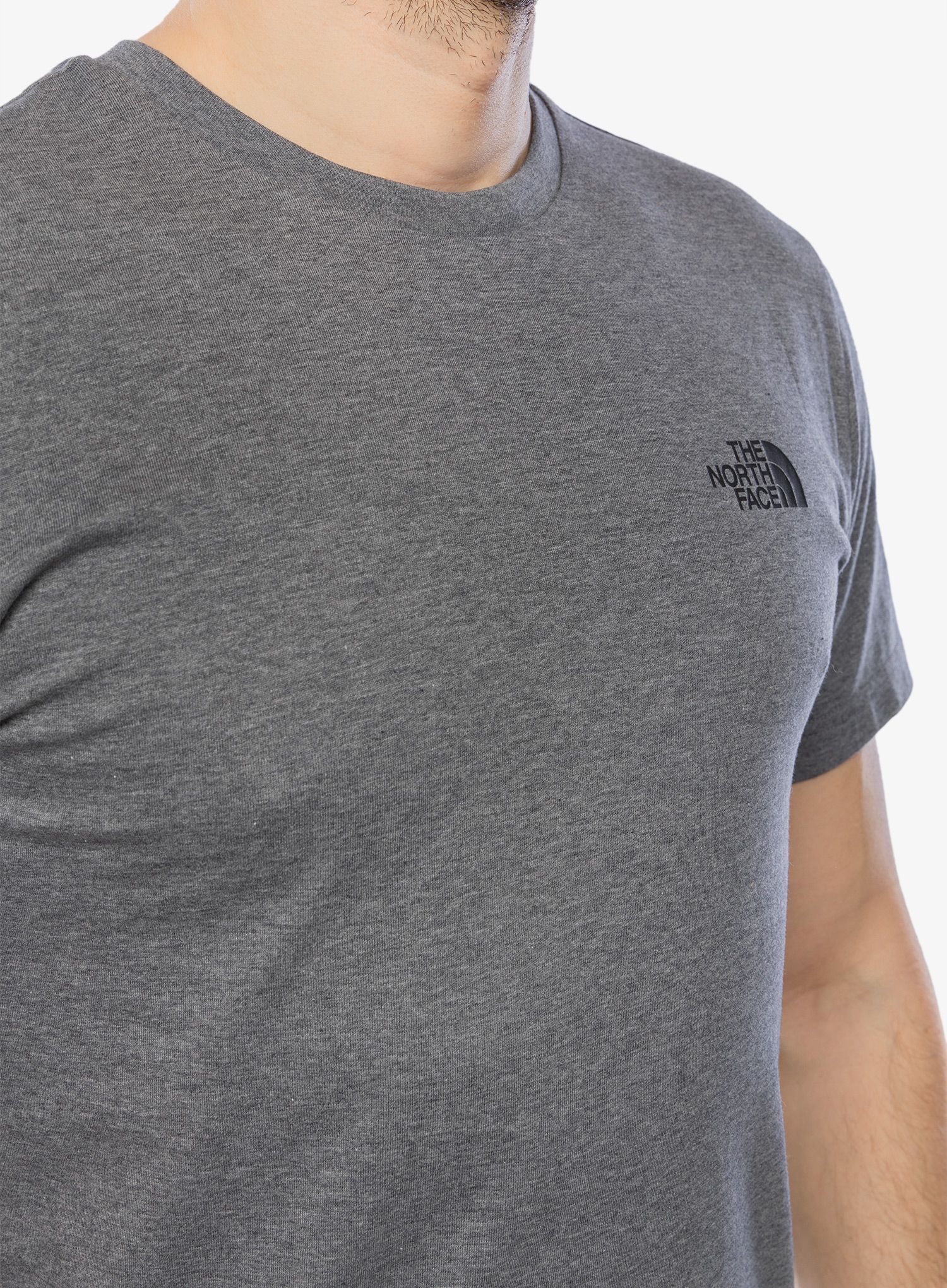 Bombažna majica The North Face S/S Simple Dome Tee - medium grey