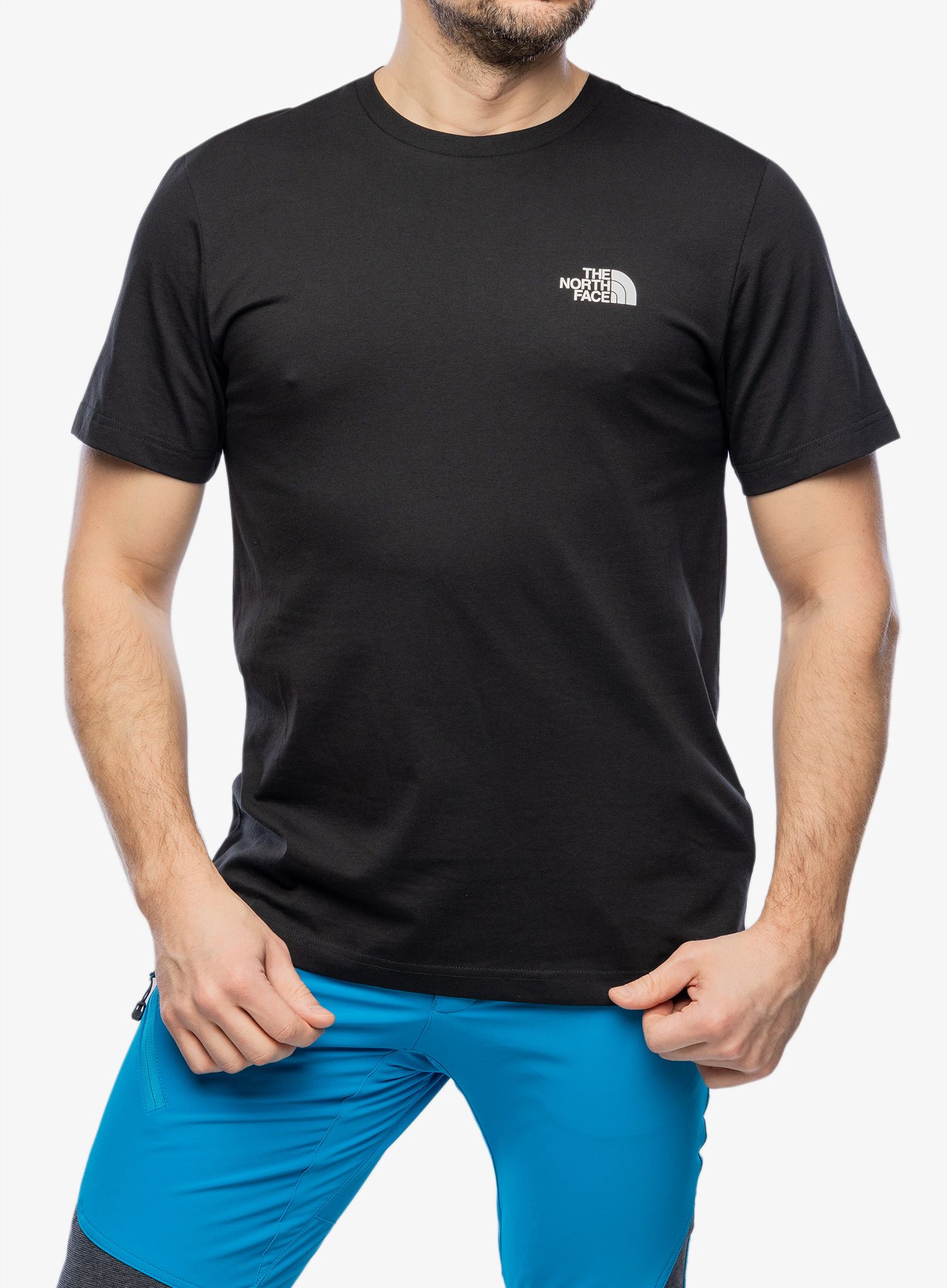 Bombažna majica moška The North Face S/S Simple Dome Tee - tnf black