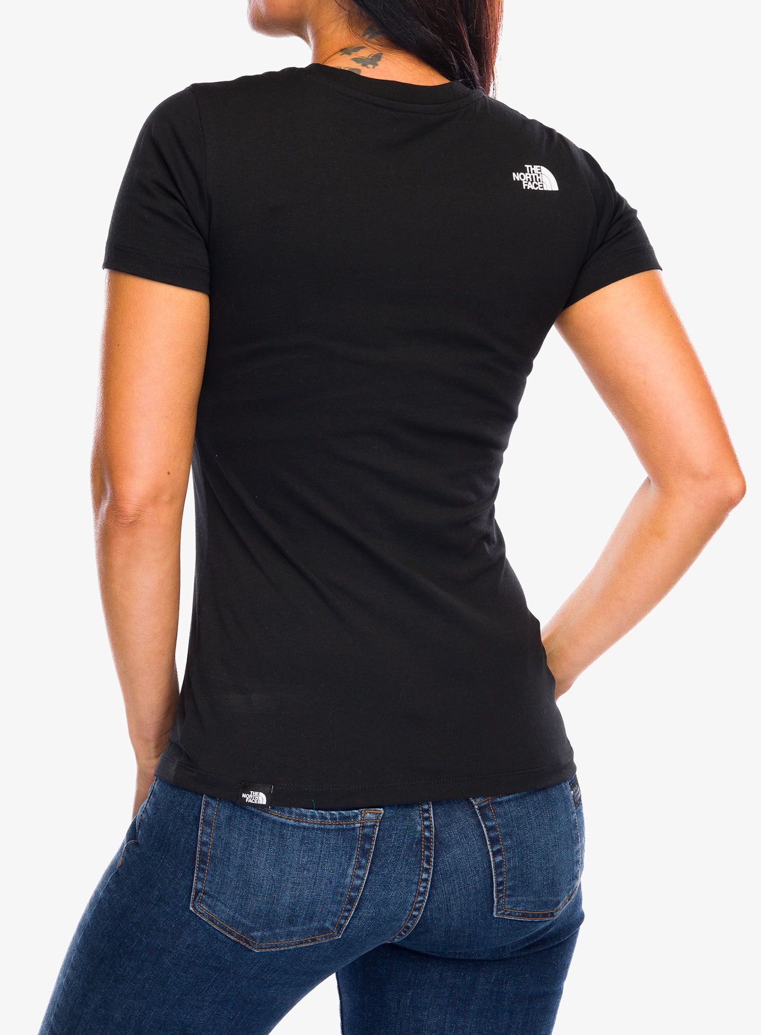 Ženska bombažna majica The North Face S/S Simple Dome Tee - tnf black