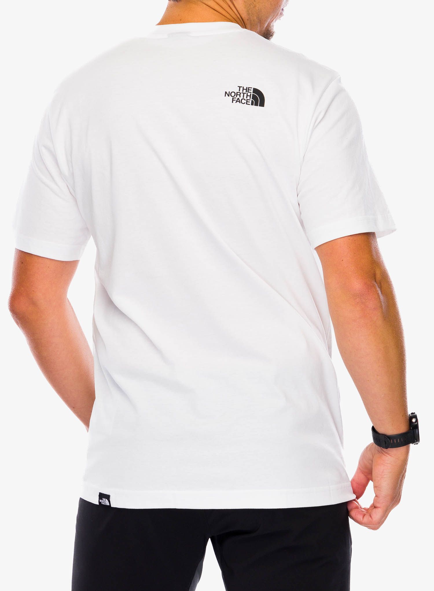 Bombažna majica The North Face S/S Simple Dome Tee - tnf white
