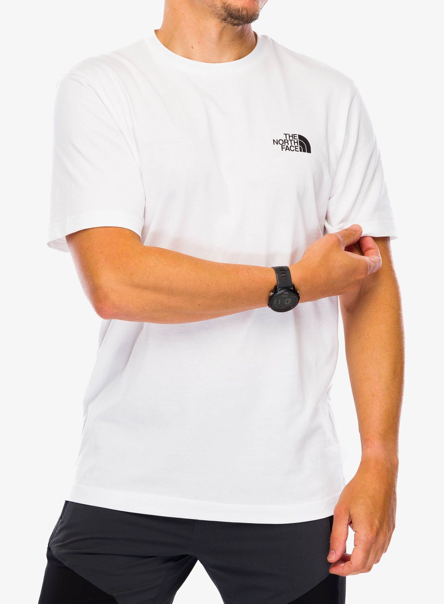 Bombažna majica The North Face S/S Simple Dome Tee - tnf white