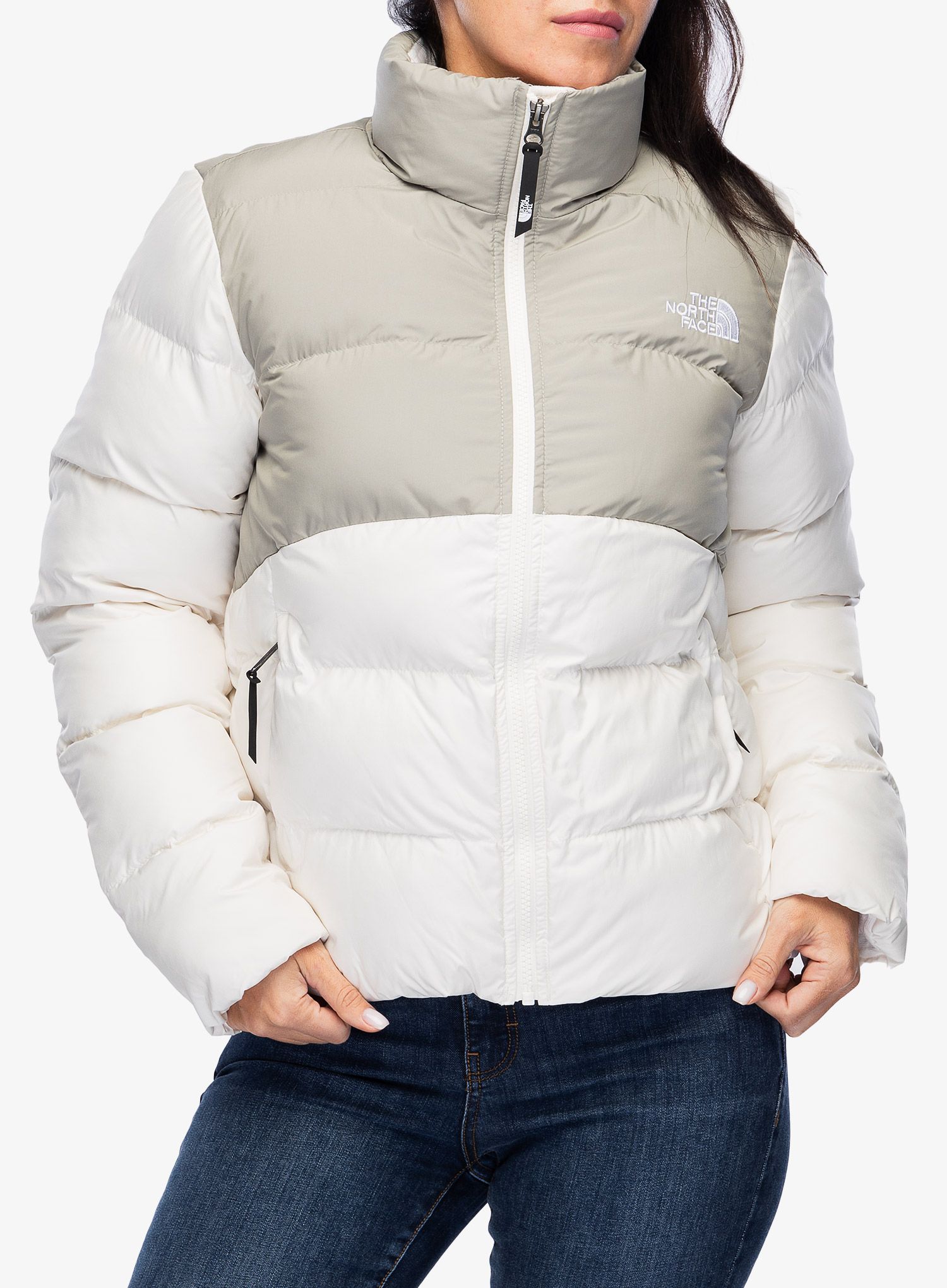 Ženska zimska jakna The North Face Saikuru Jacket - white dune/clay grey