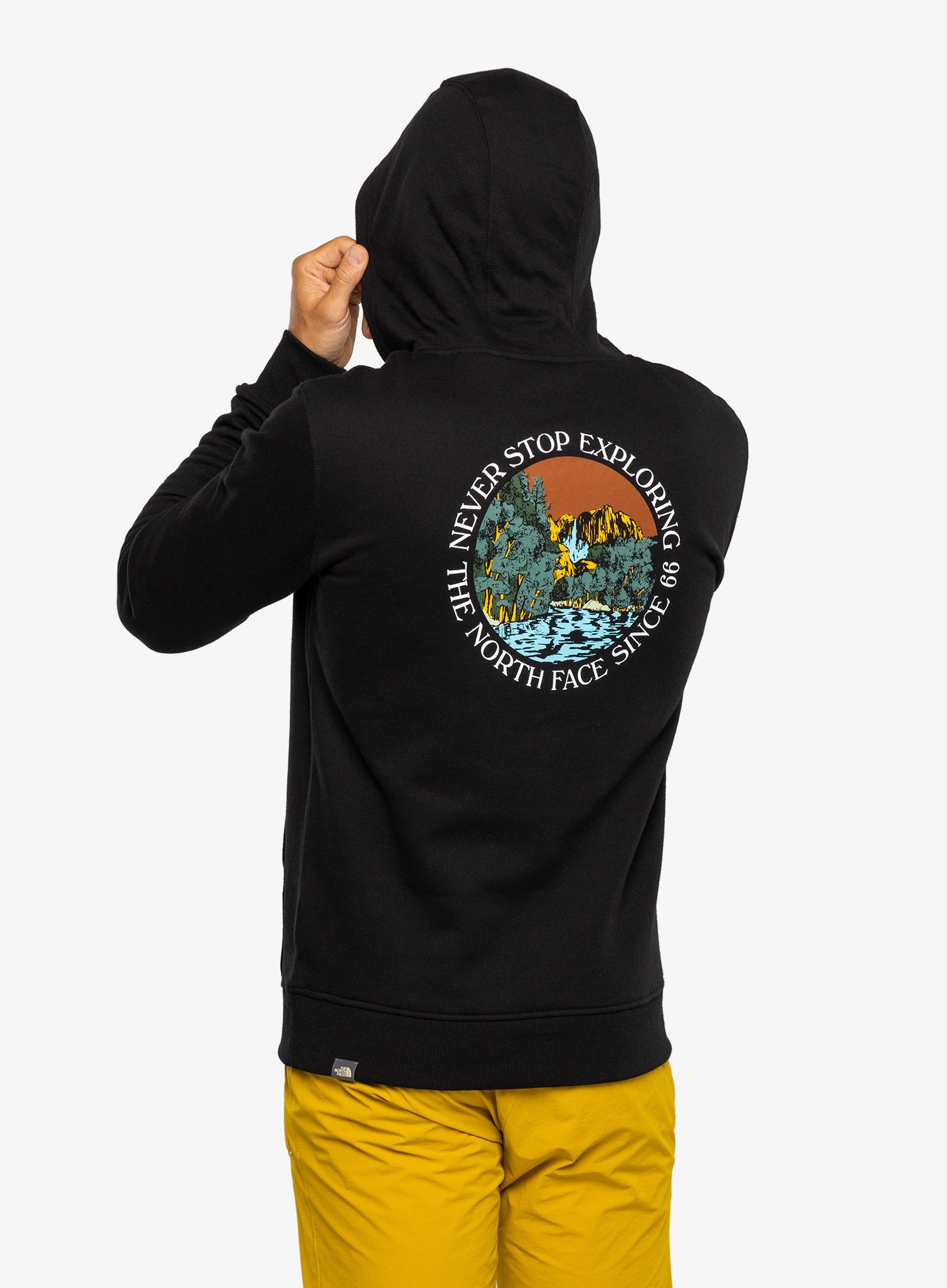 Moška jopica The North Face Seasonal Graphic Hoodie - black/brown