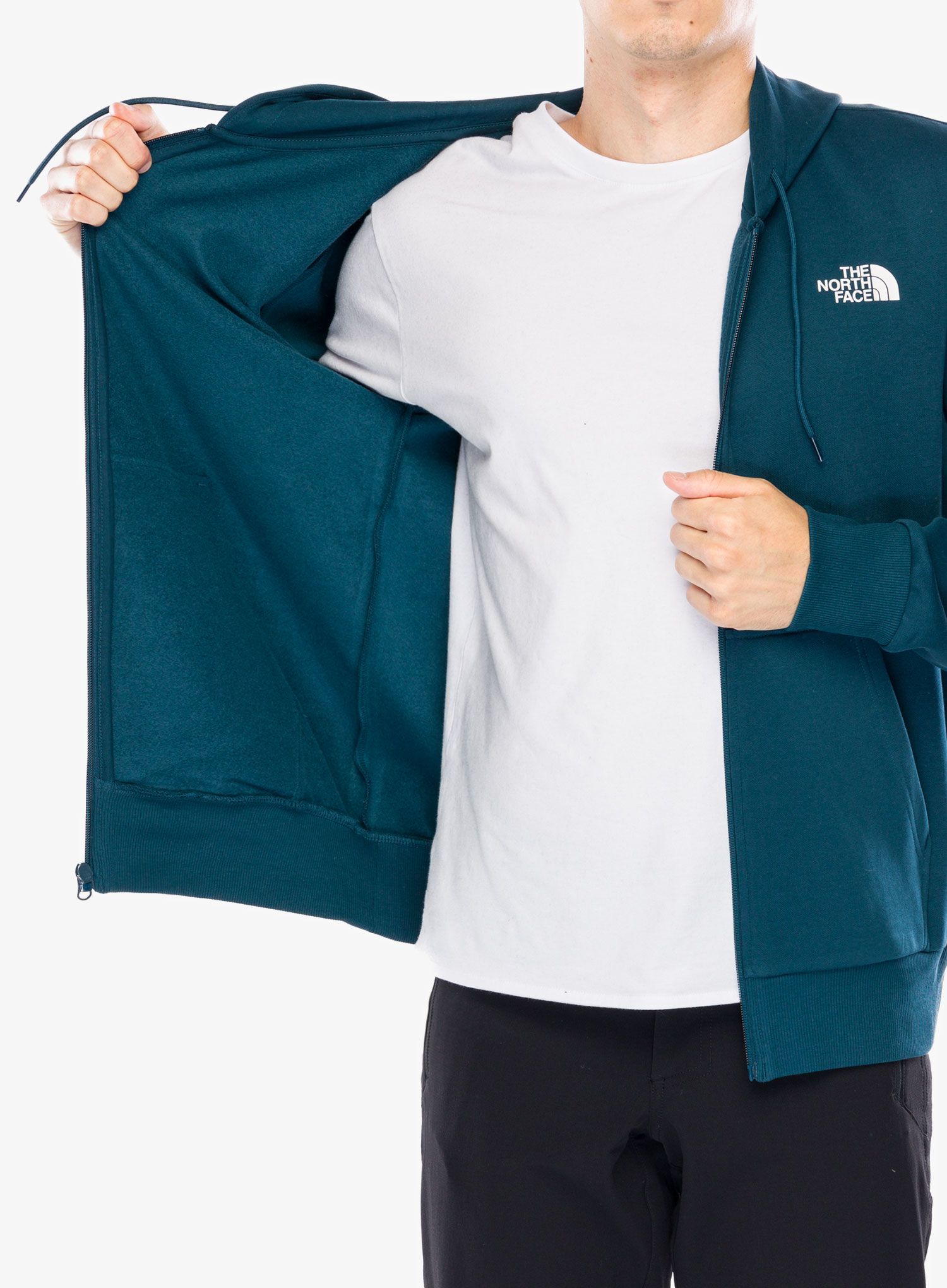 Jopica na zadrgo The North Face Simple Dome Full Zip Hoodie - midnight petrol