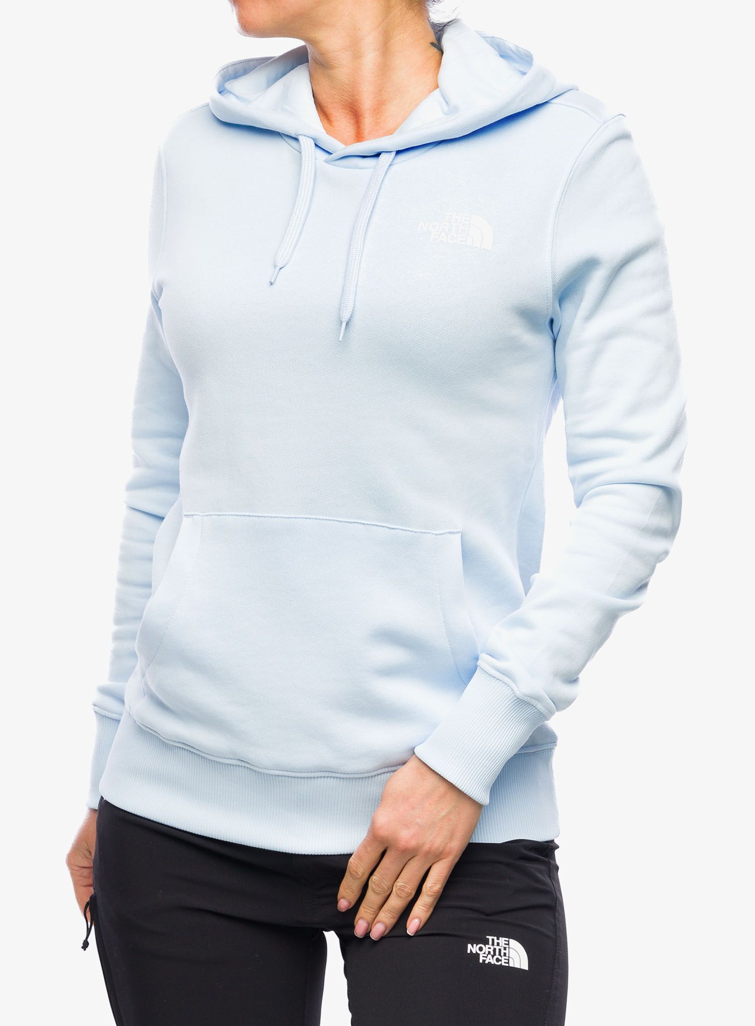 Ženska jopa s kapuco The North Face Simple Dome Hoodie - barely blue