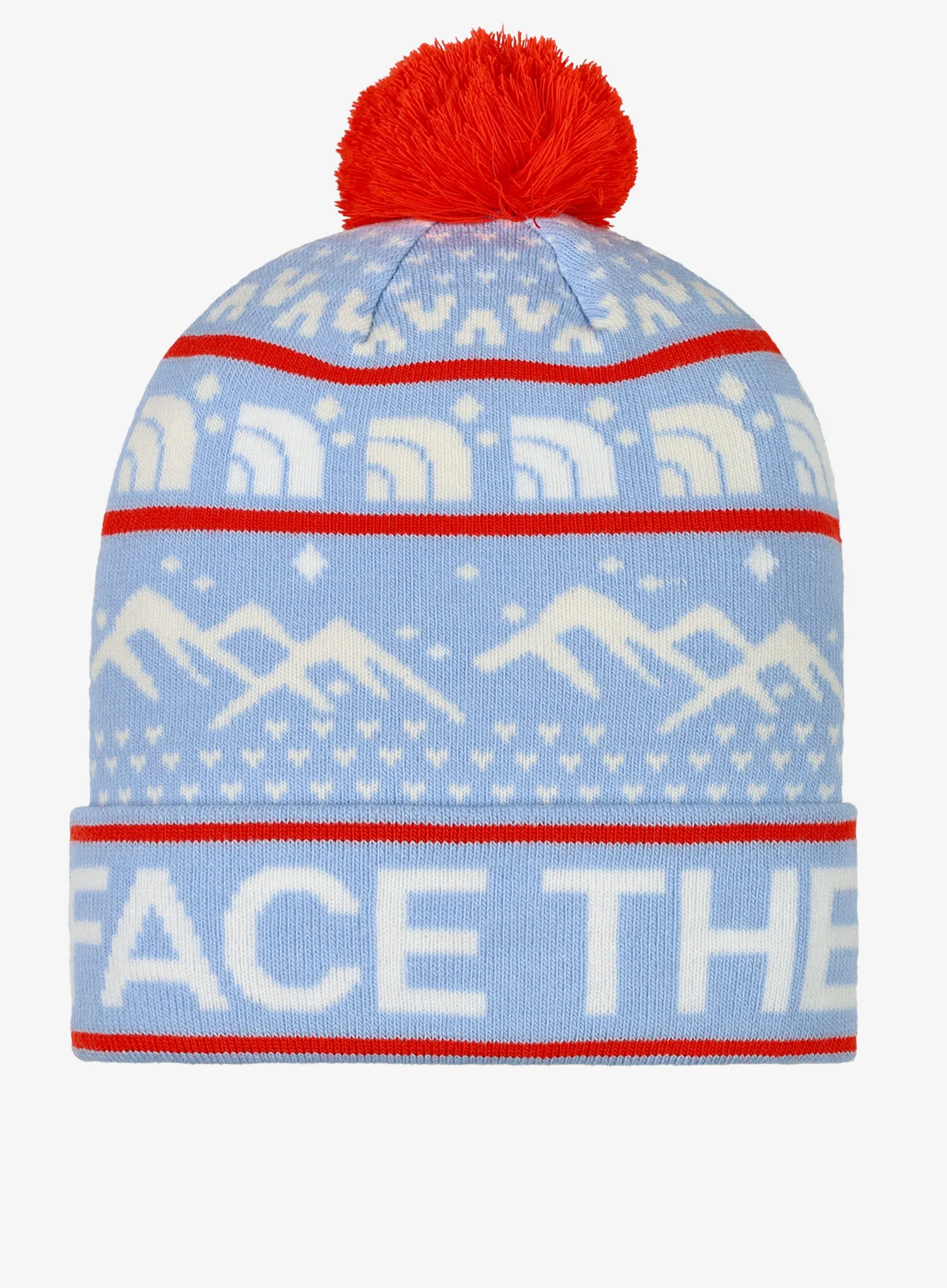 Zimska kapa The North Face Ski Tuke - cornflower/white dune/red