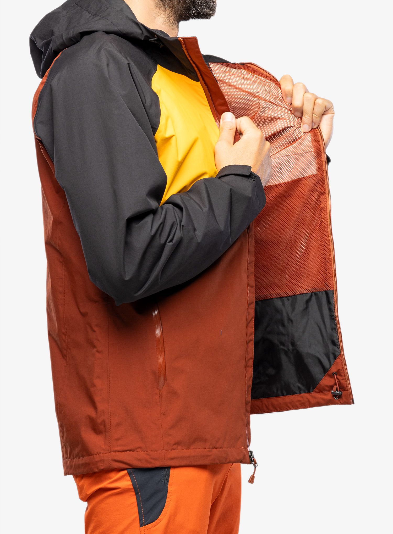 Nepremočljiva jakna The North Face Stratos Jacket - brown/gold