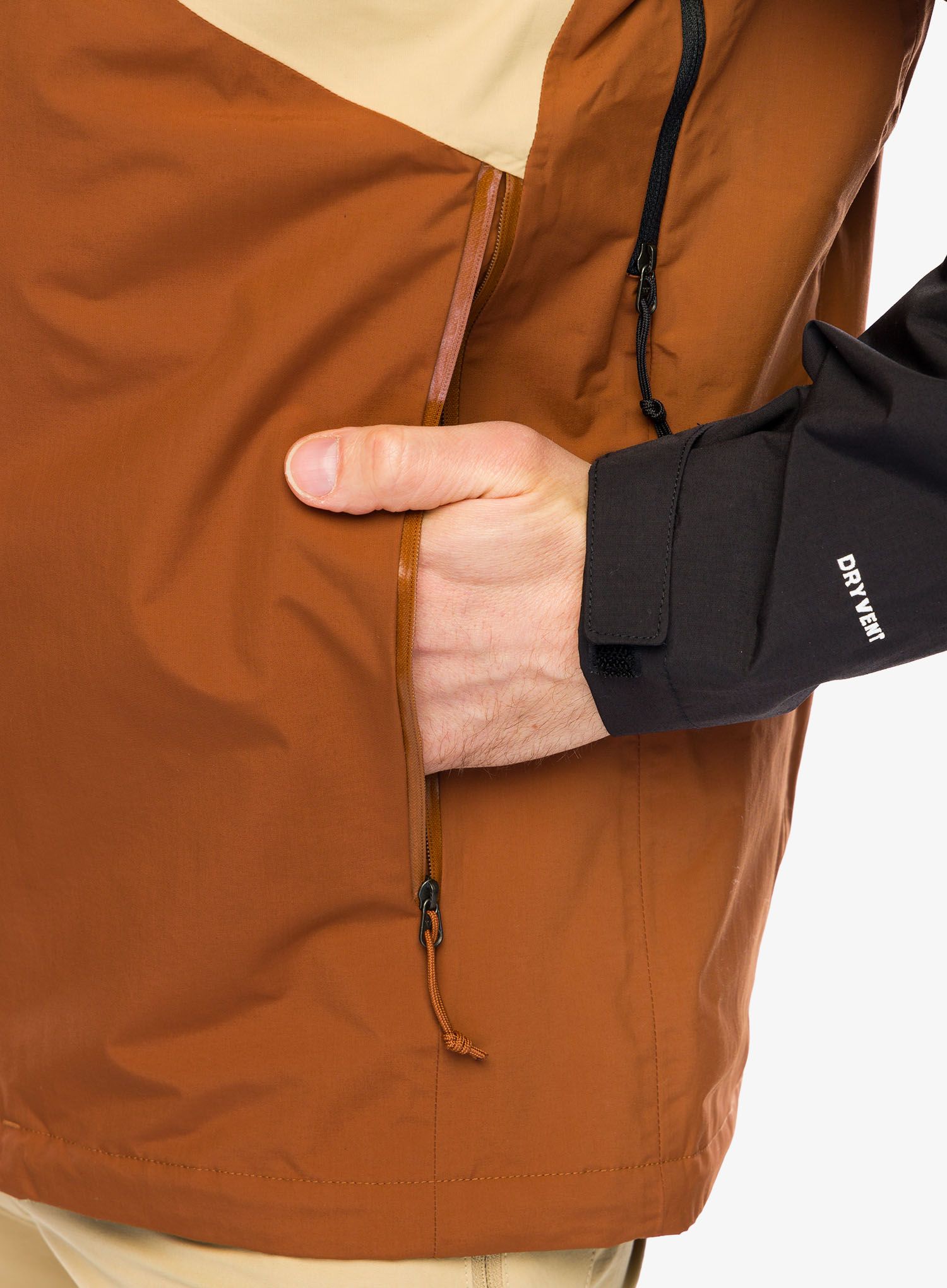 Nepremočljiva jakna The North Face Stratos Jacket - brown khaki/black