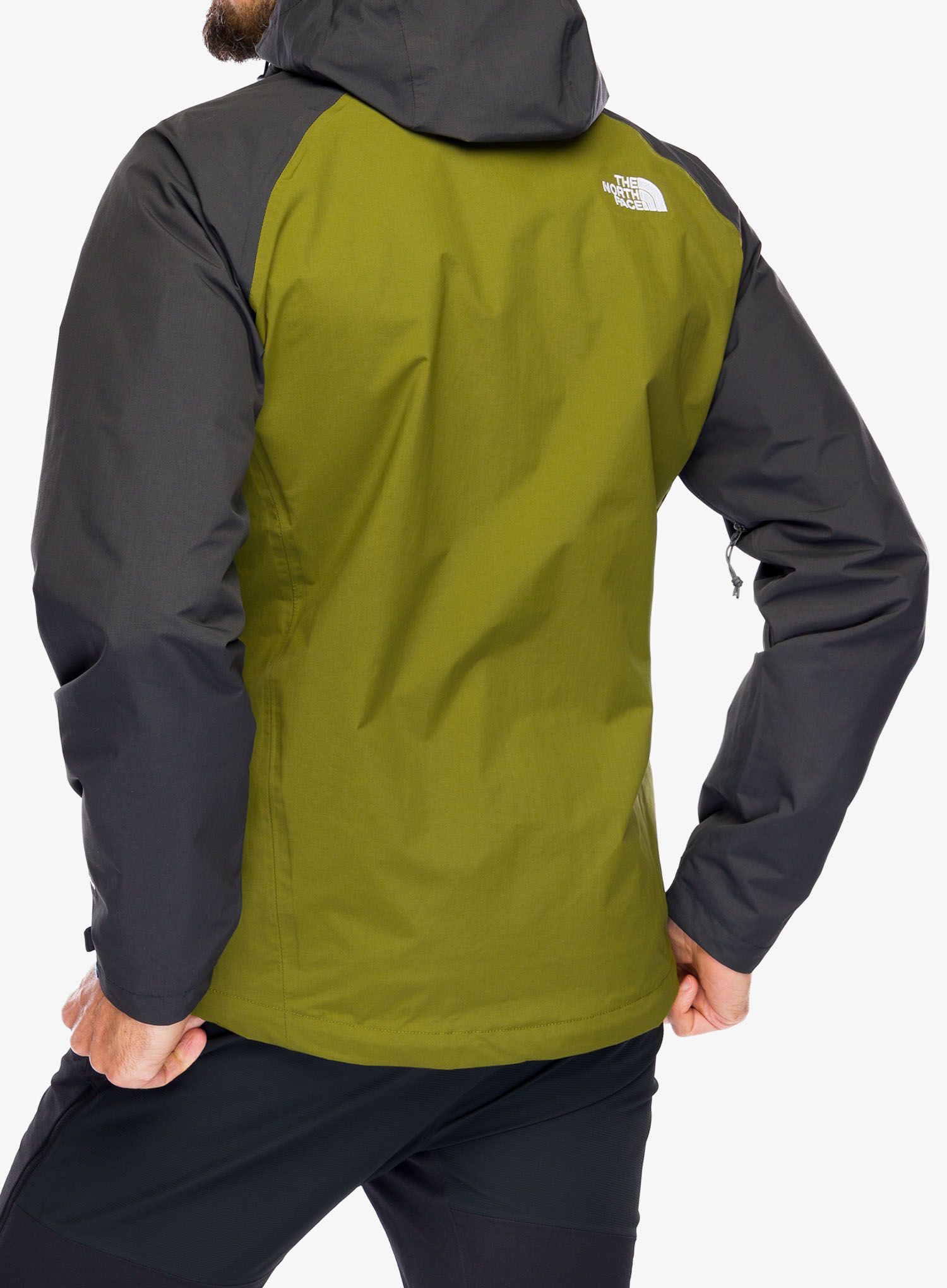 Nepremočljiva jakna The North Face Stratos Jacket - olive/yellow silt