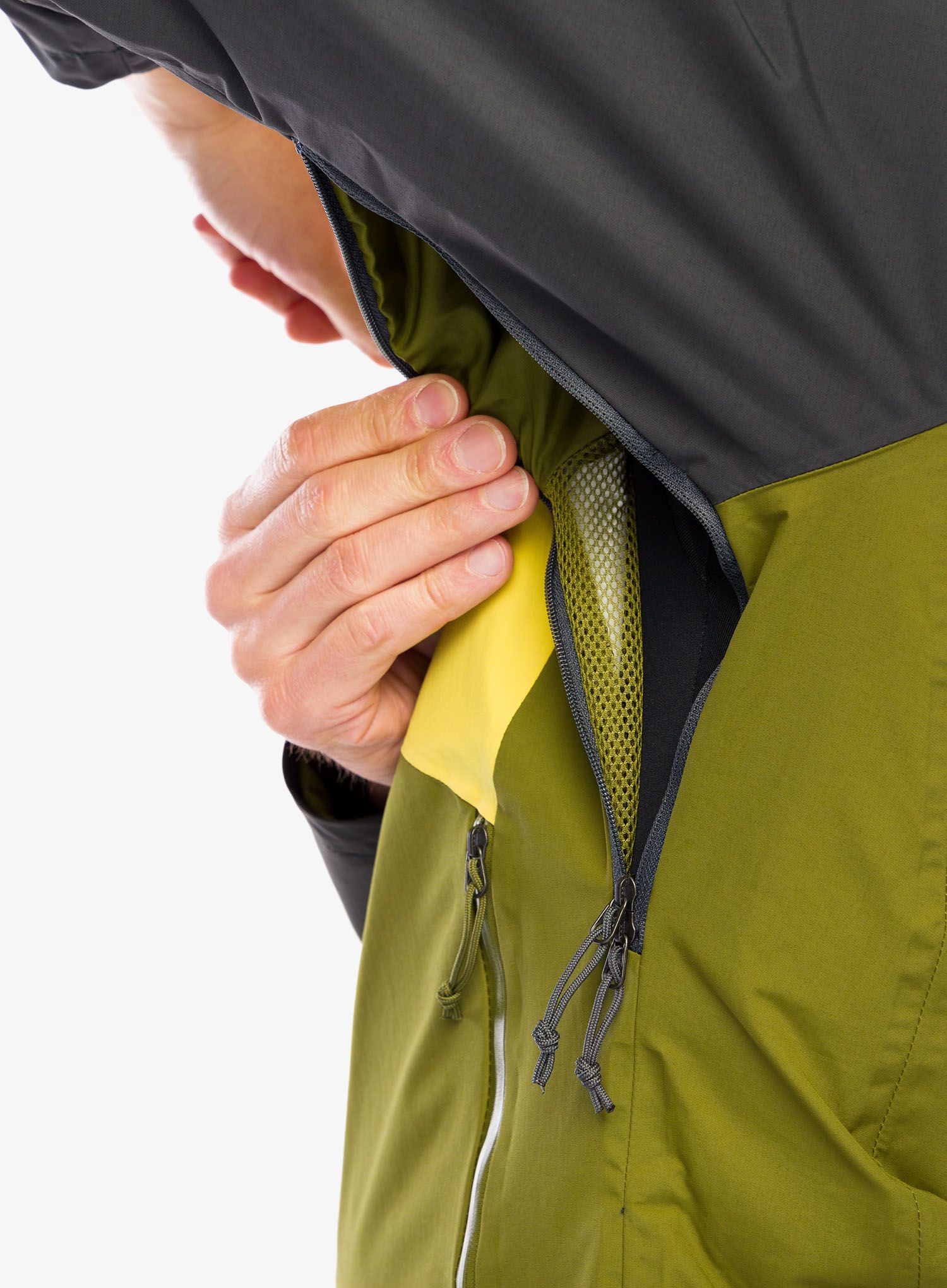 Nepremočljiva jakna The North Face Stratos Jacket - olive/yellow silt
