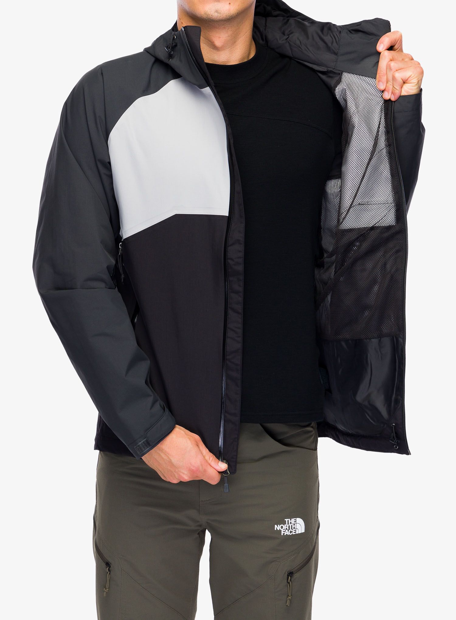 Nepremočljiva jakna The North Face Stratos Jacket - tnf black/meld grey