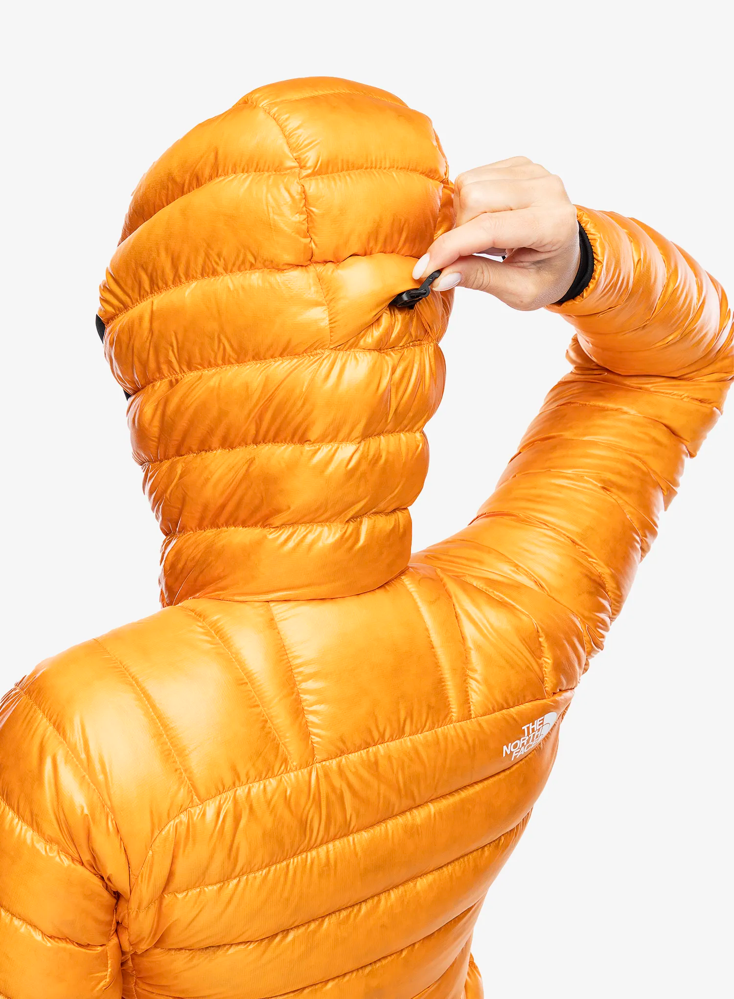 Ženska puhovka The North Face Summit Breithorn Hoodie - apricot glaze