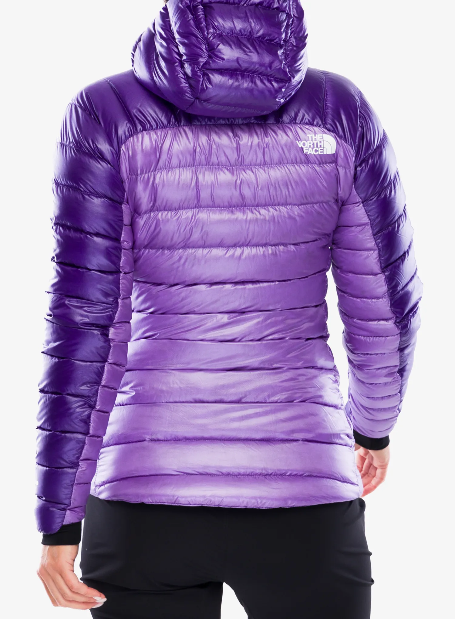 Ženska puhovka The North Face Summit Breithorn Hoodie - peak purple/purple granite