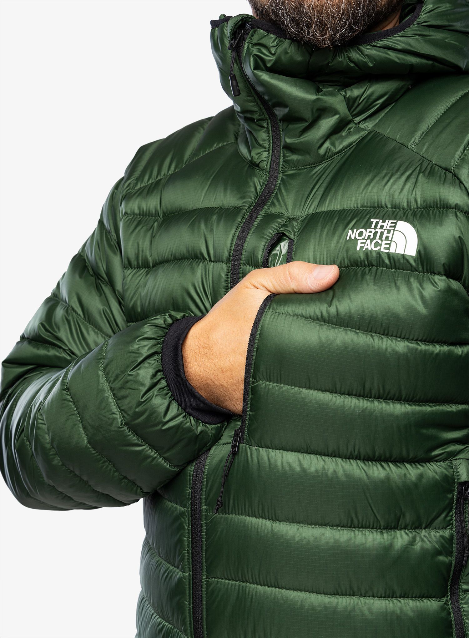 Moška jakna The North Face Summit Breithorn Hoodie - pine needle