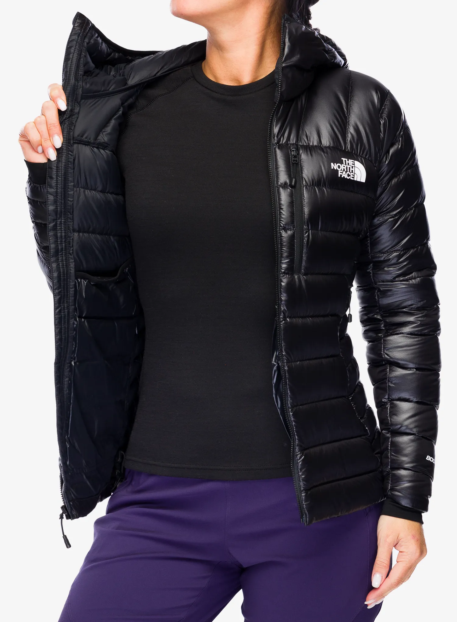 Ženska puhovka The North Face Summit Breithorn Hoodie - tnf black
