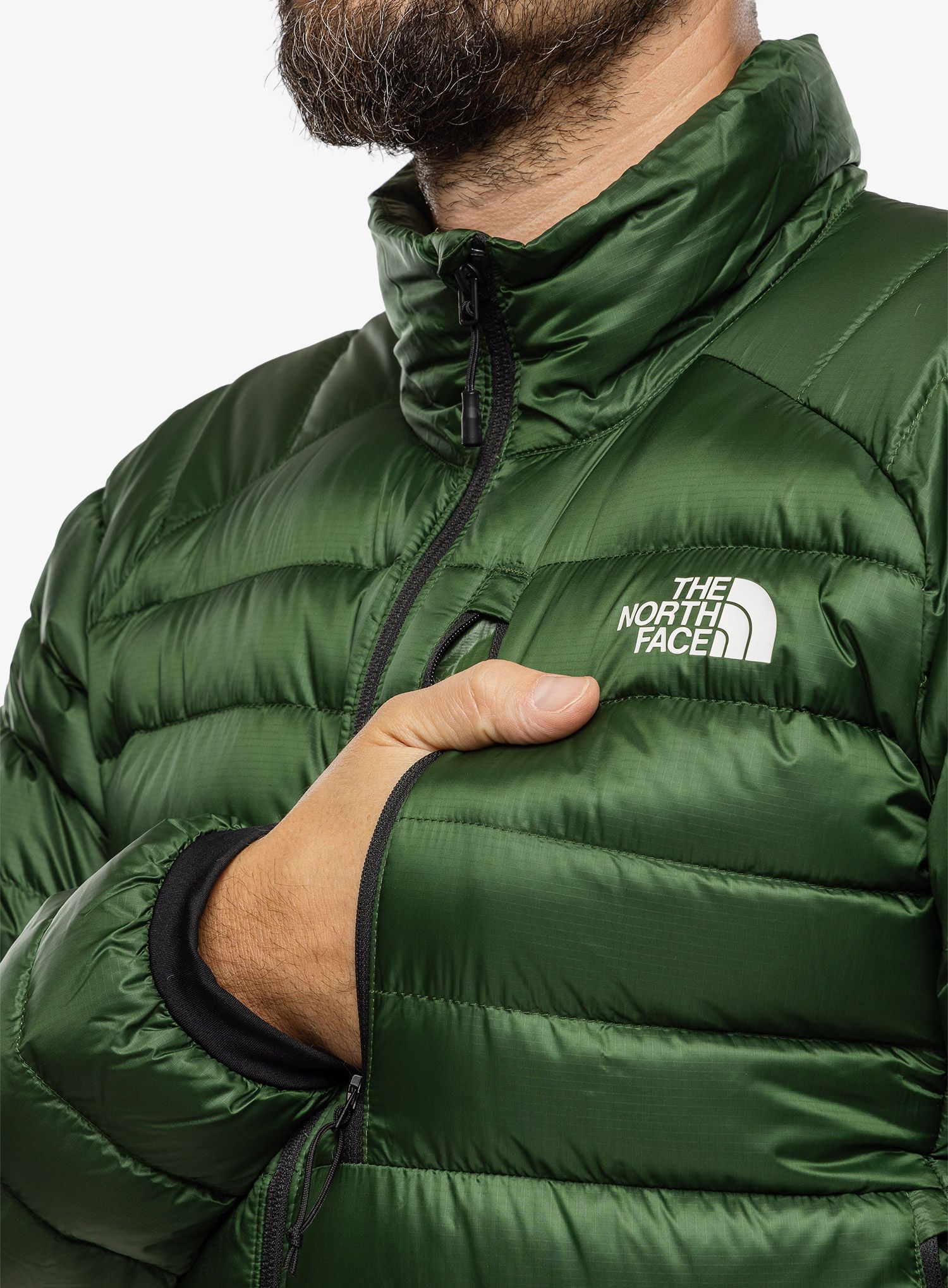 Moška puhovka The North Face Summit Breithorn Jacket - pine needle