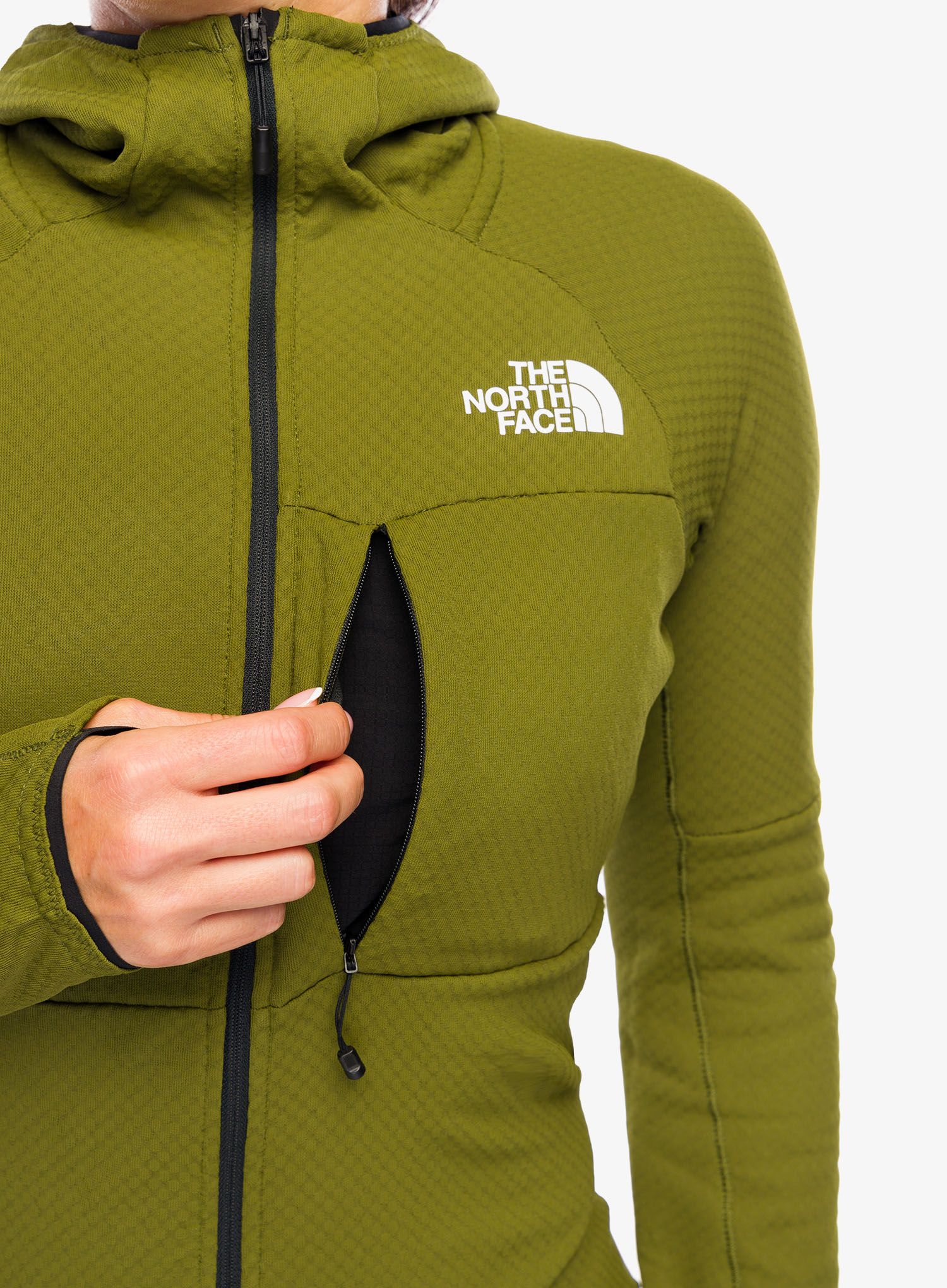Ženska jopica The North Face Summit FutureFleece FZ Hoodie - forest olive