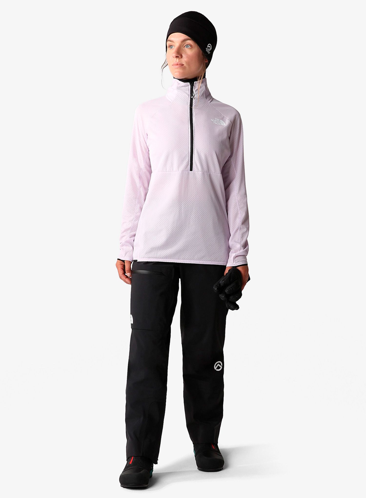 Ženski flis The North Face Summit Futurefleece LT 1/2 Zip - lavender fog