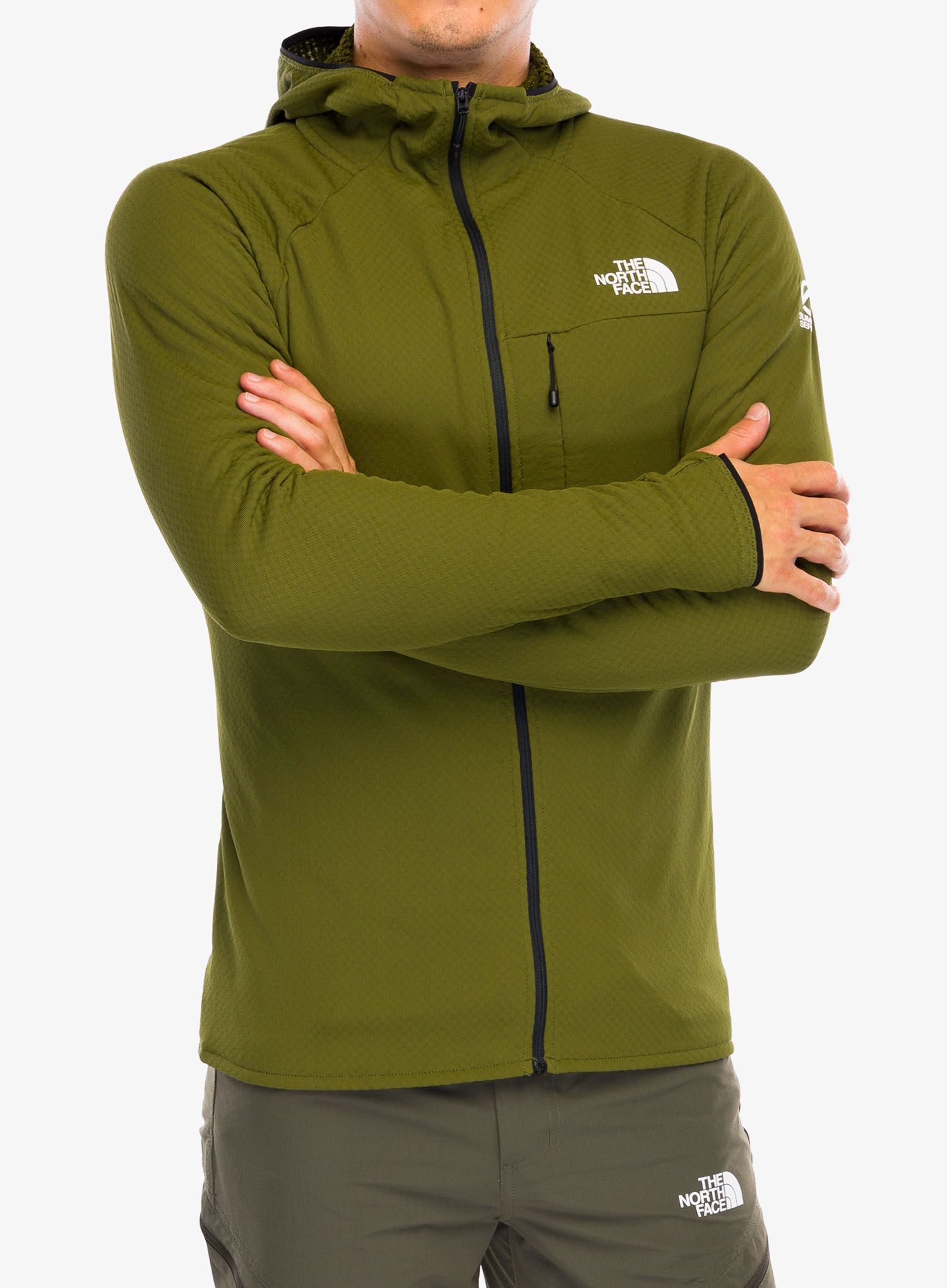 Jopica s kapuco The North Face Summit Futurefleece FZ Hoodie - forest olive