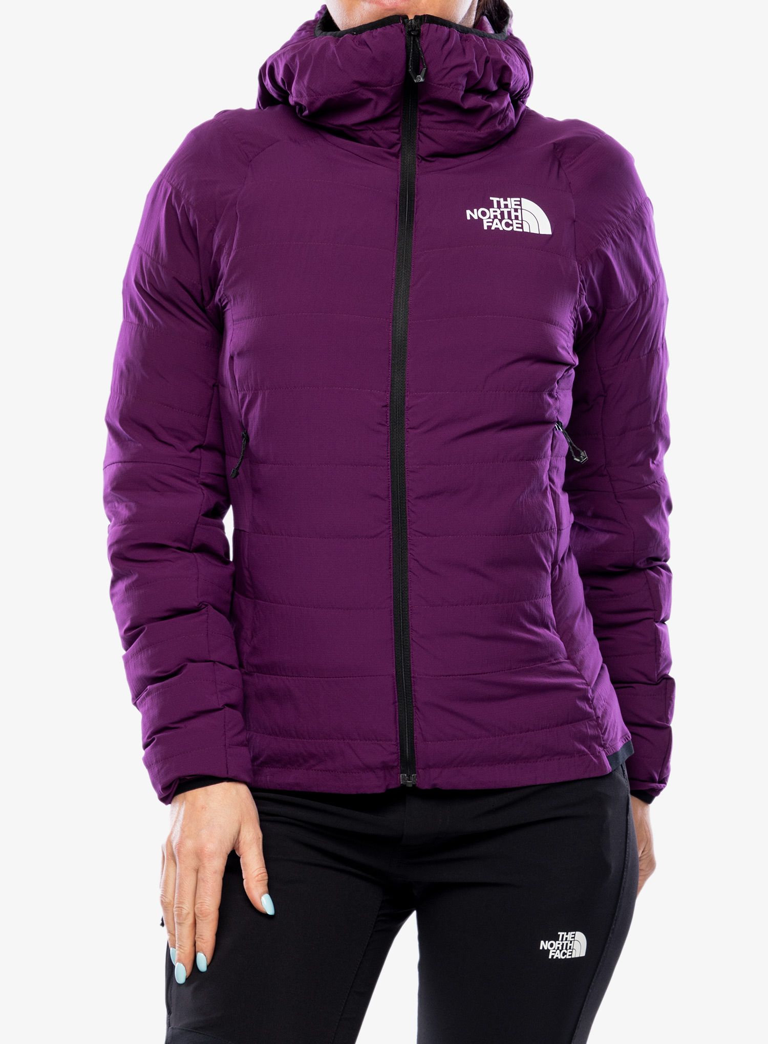 Ženska jakna The North Face Summit L3 50/50 Down Hoodie - pamplona purple